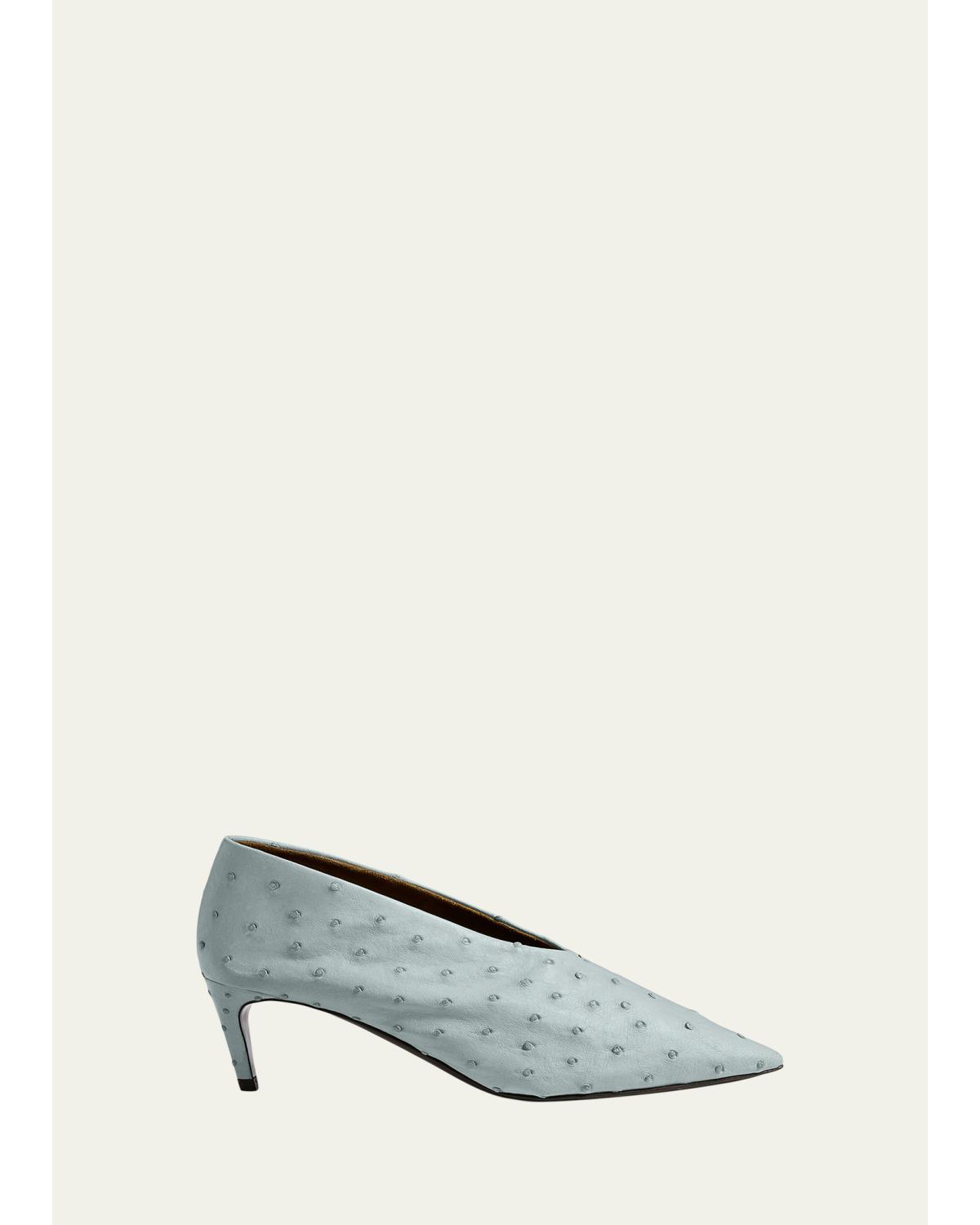50Mm Miriam Ostrich Pumps