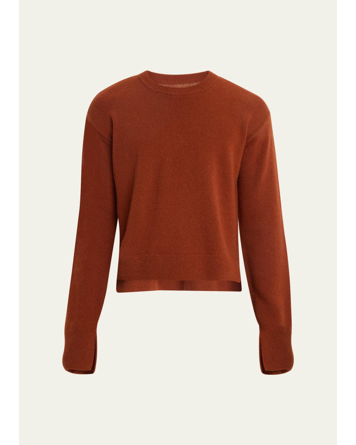 Men'S Cropped Crewneck Sweater