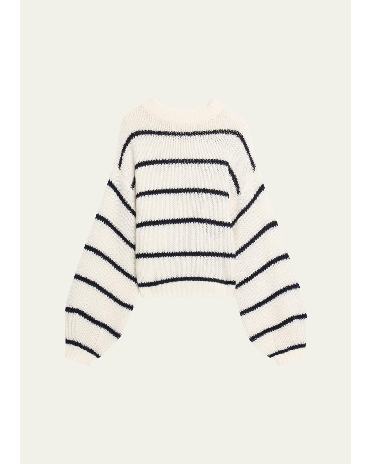 The Sabelle Stripes Cashmere-Silk Sweater