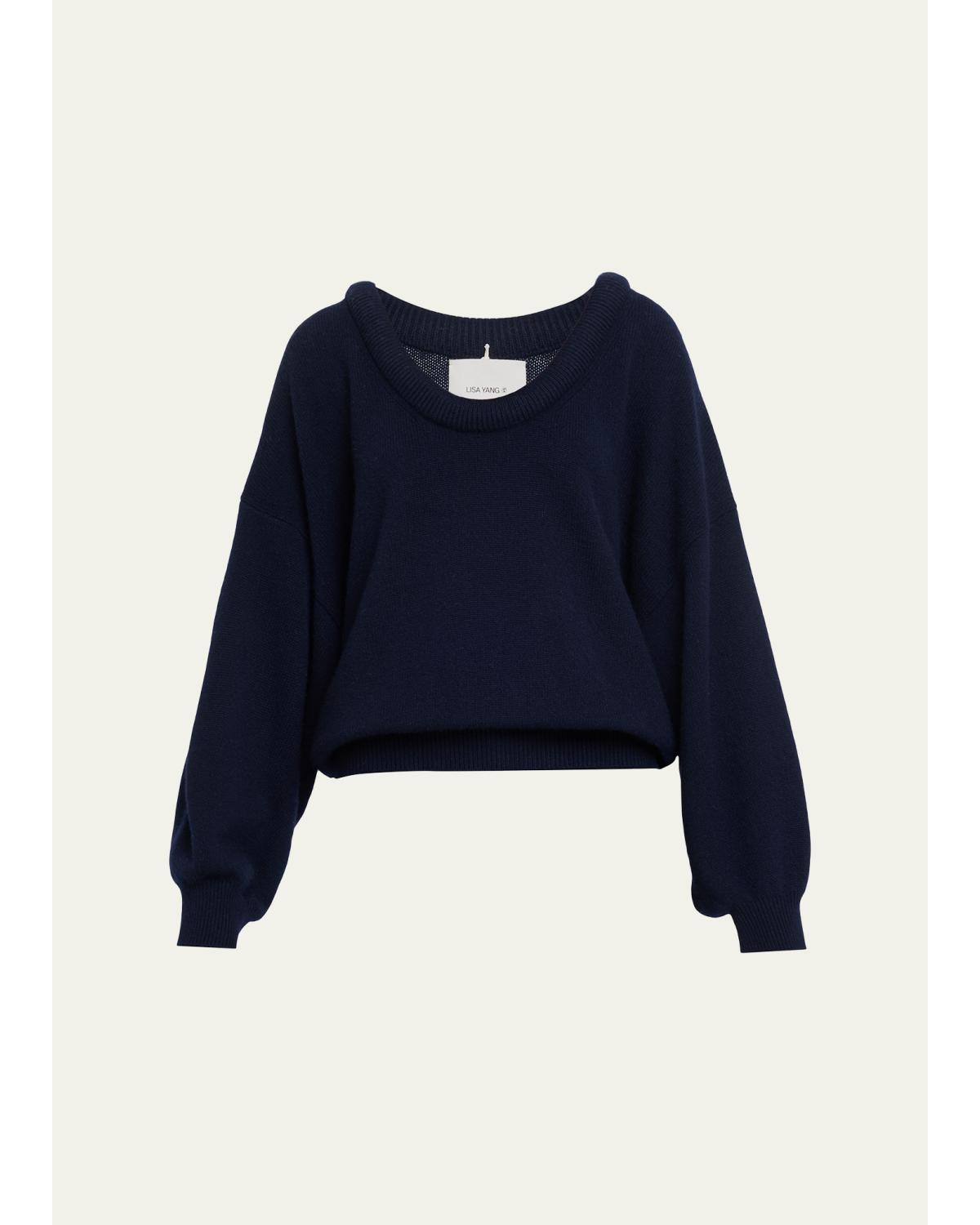 Doria Scoop-Neck Cashmere Sweater