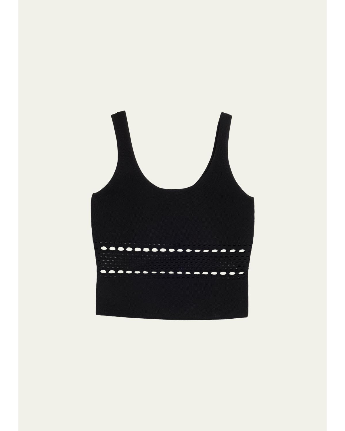 Fitzgerald Open-Work Tank Top