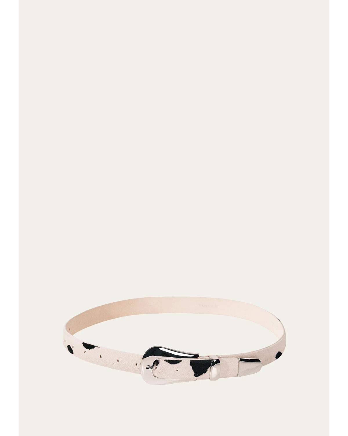 Dehanche Colette Dalmatian Calf Hair Belt