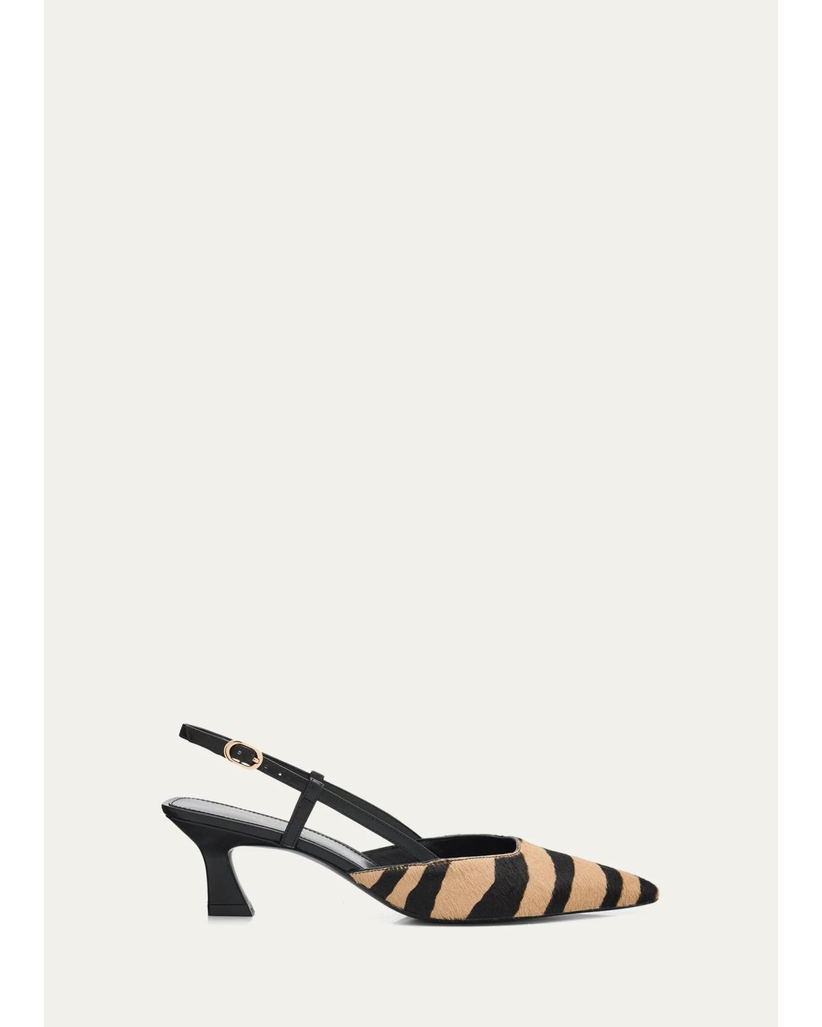 50Mm Vinnie Zebra Slingback