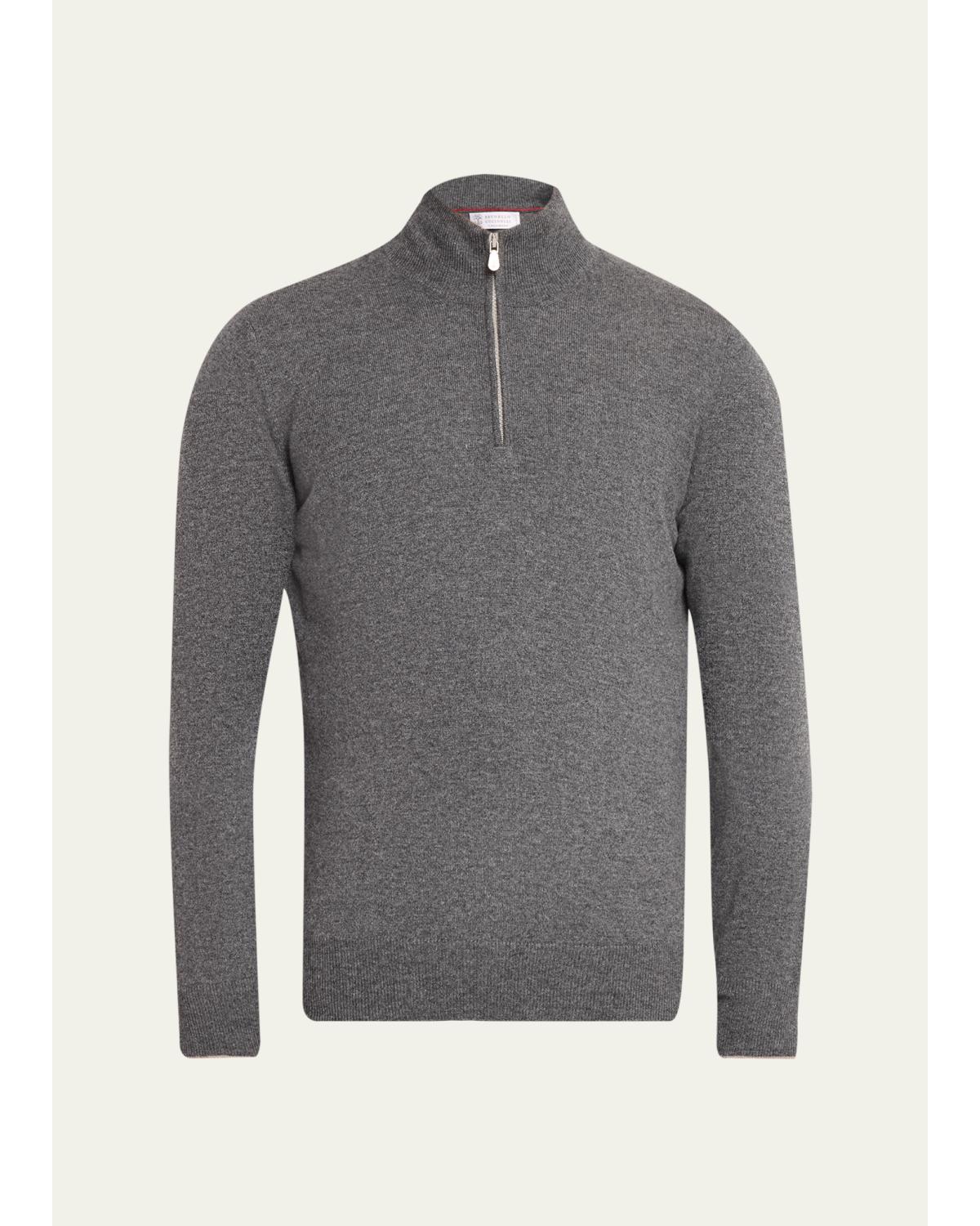 Men'S Cashmere Quarter-Zip Sweater