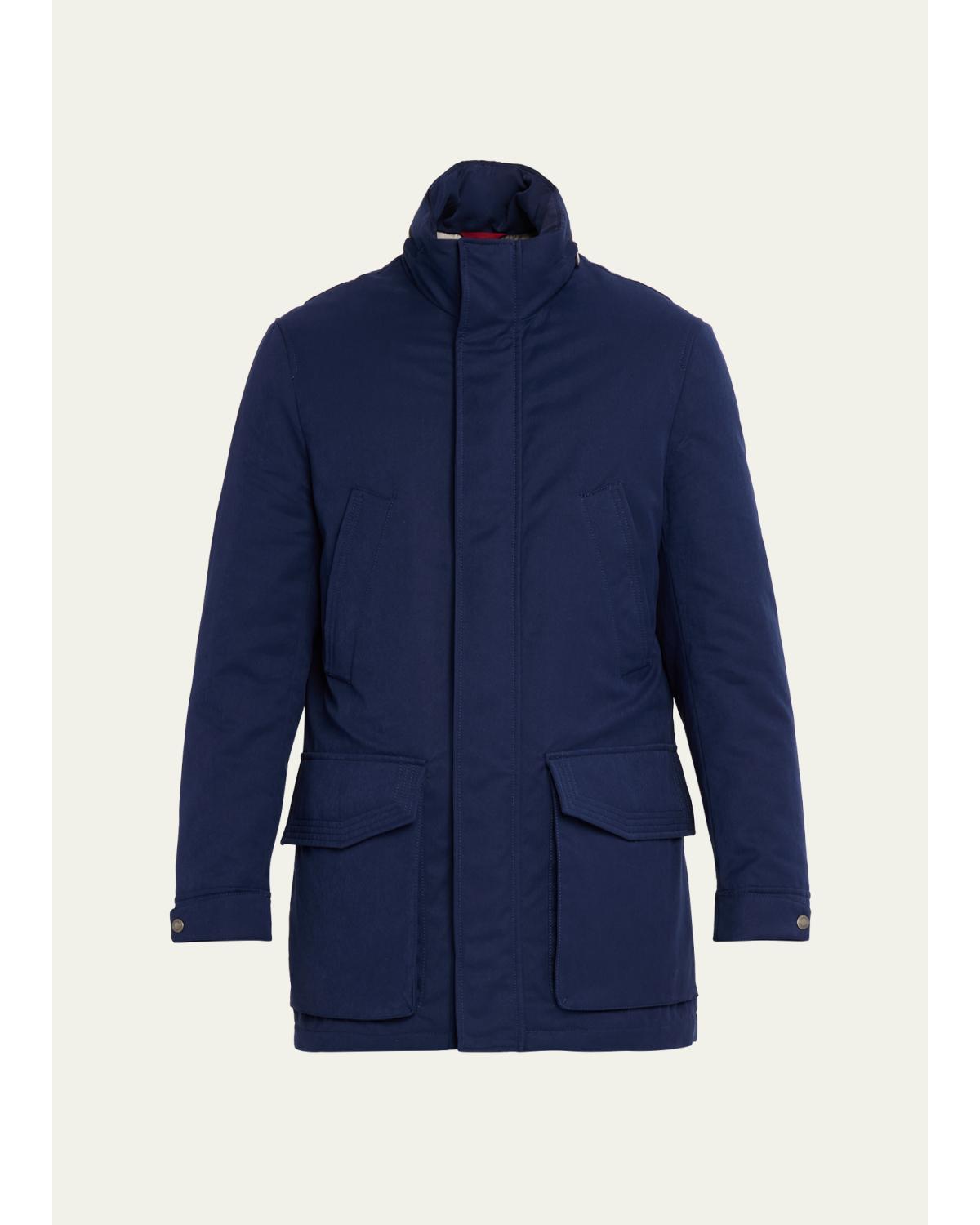 Men'S Water-Resistant Flap-Pocket Field Jacket