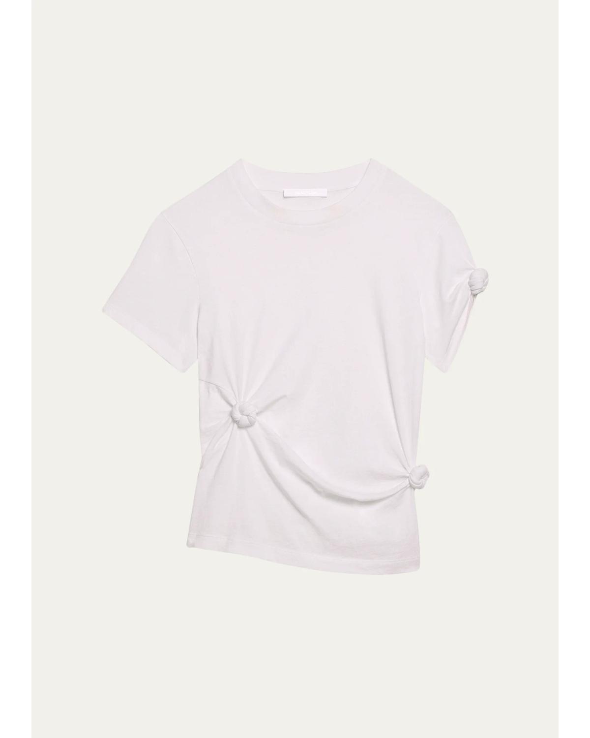 Asymmetric Knotted Baby Tee