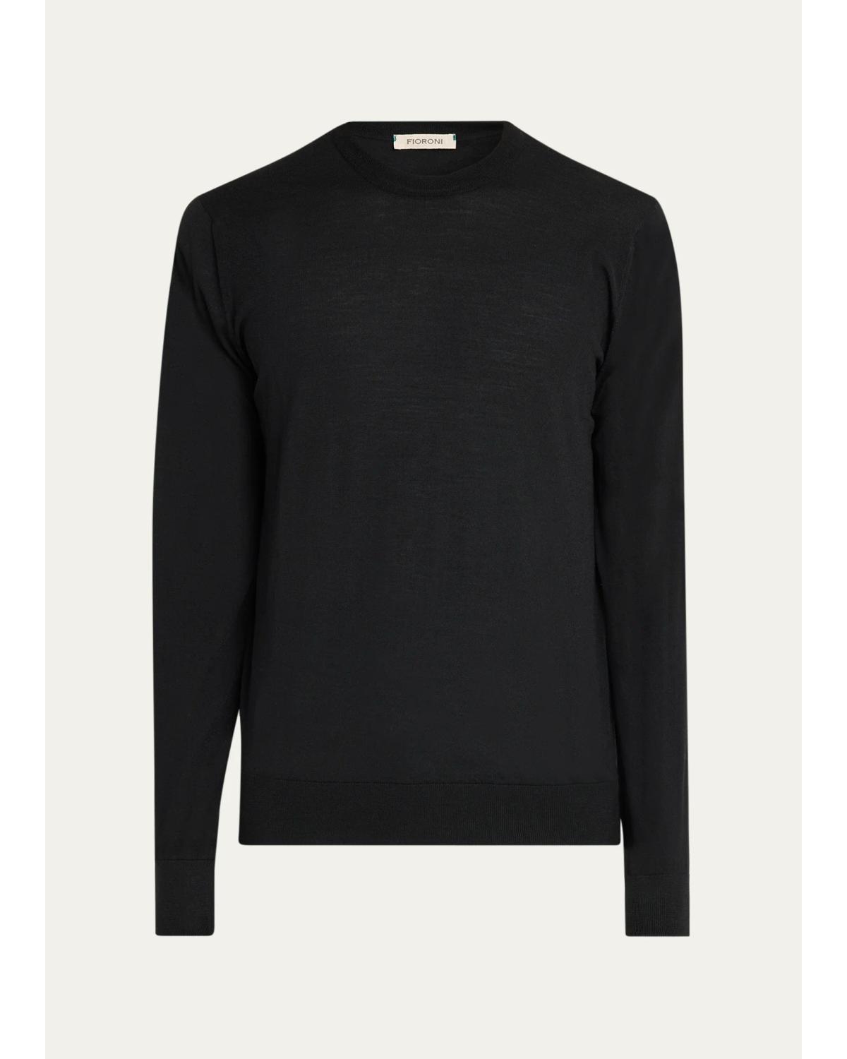 Men'S Merino Wool Crewneck Sweater