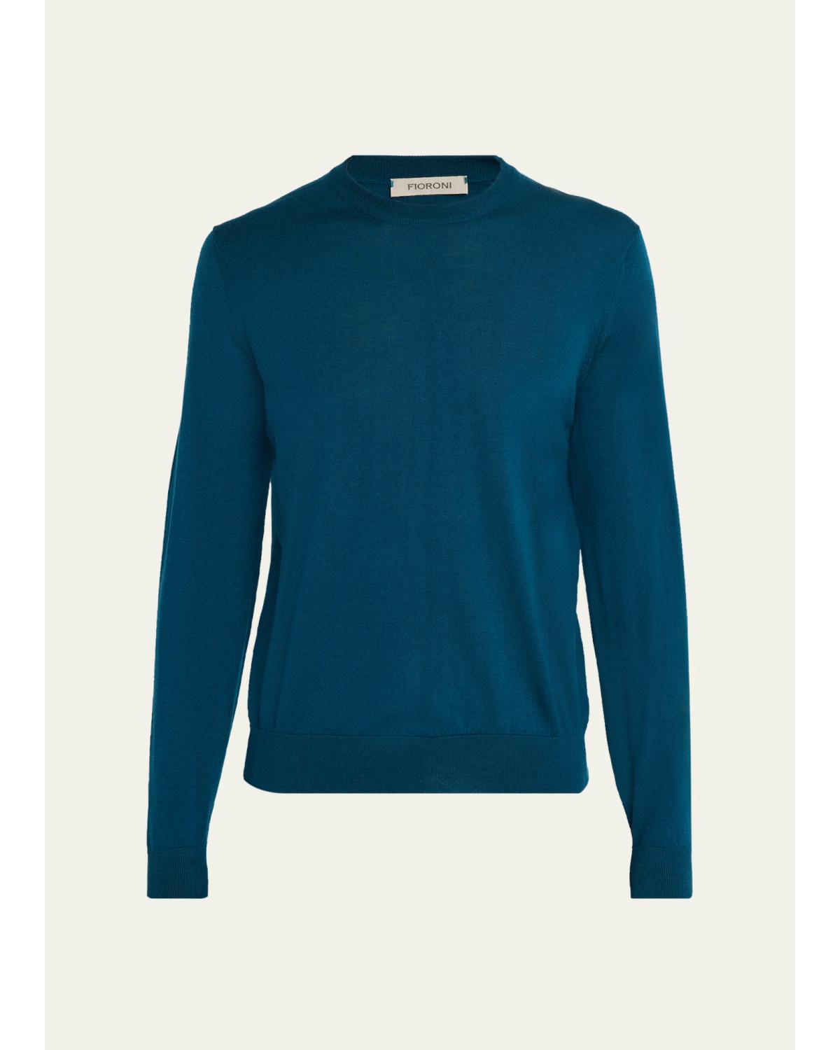 Men'S Merino Wool Crewneck Sweater