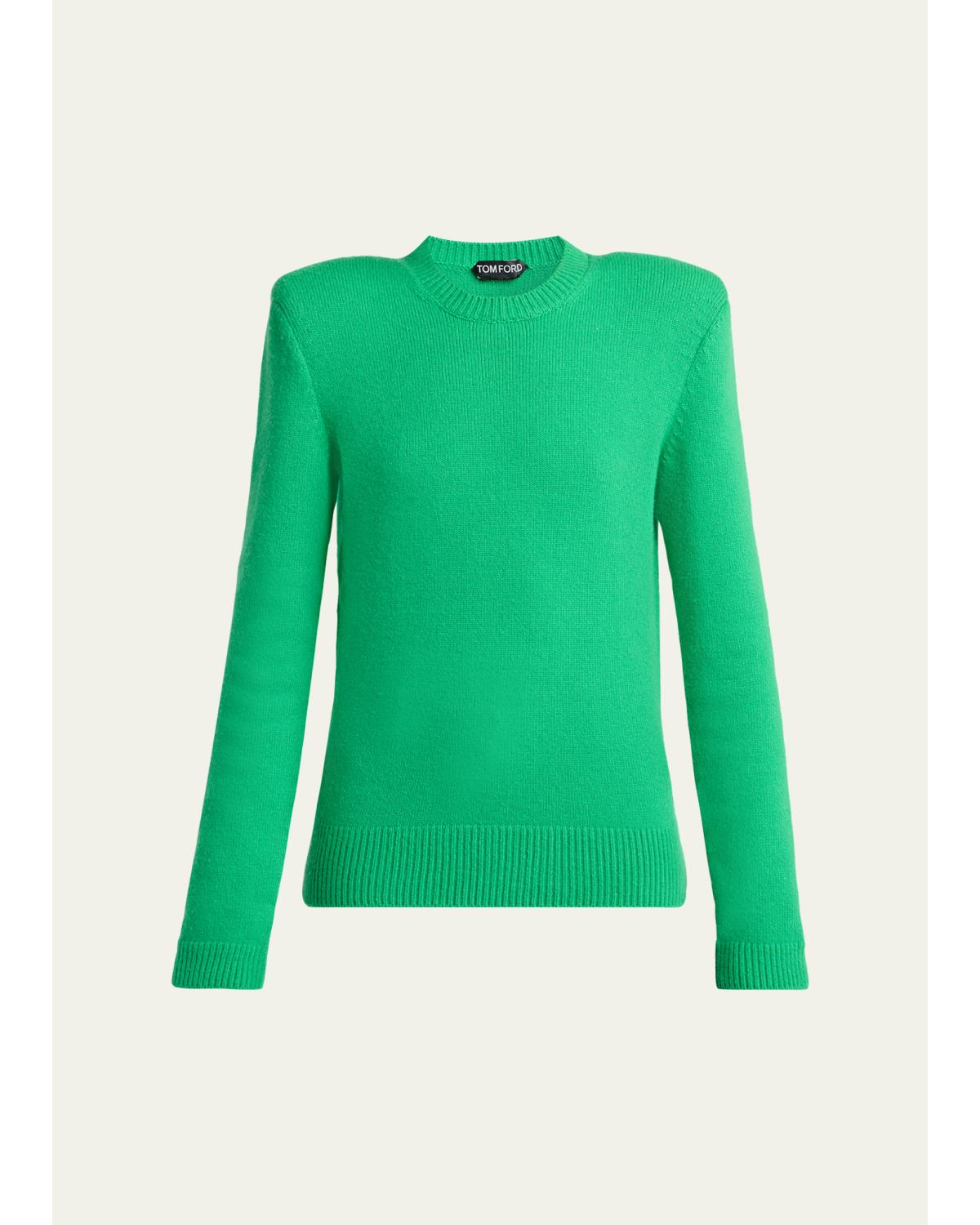 Long-Sleeve Cotton Crewneck Sweater
