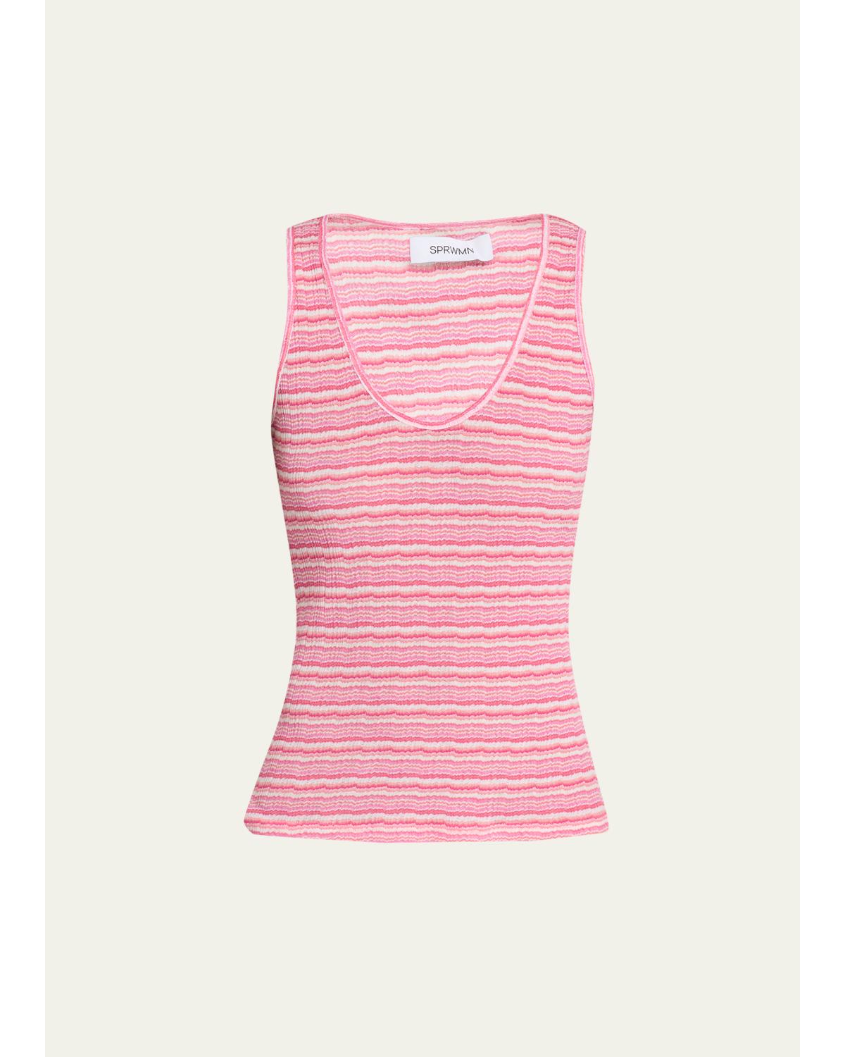 Striped Knit Tank Top
