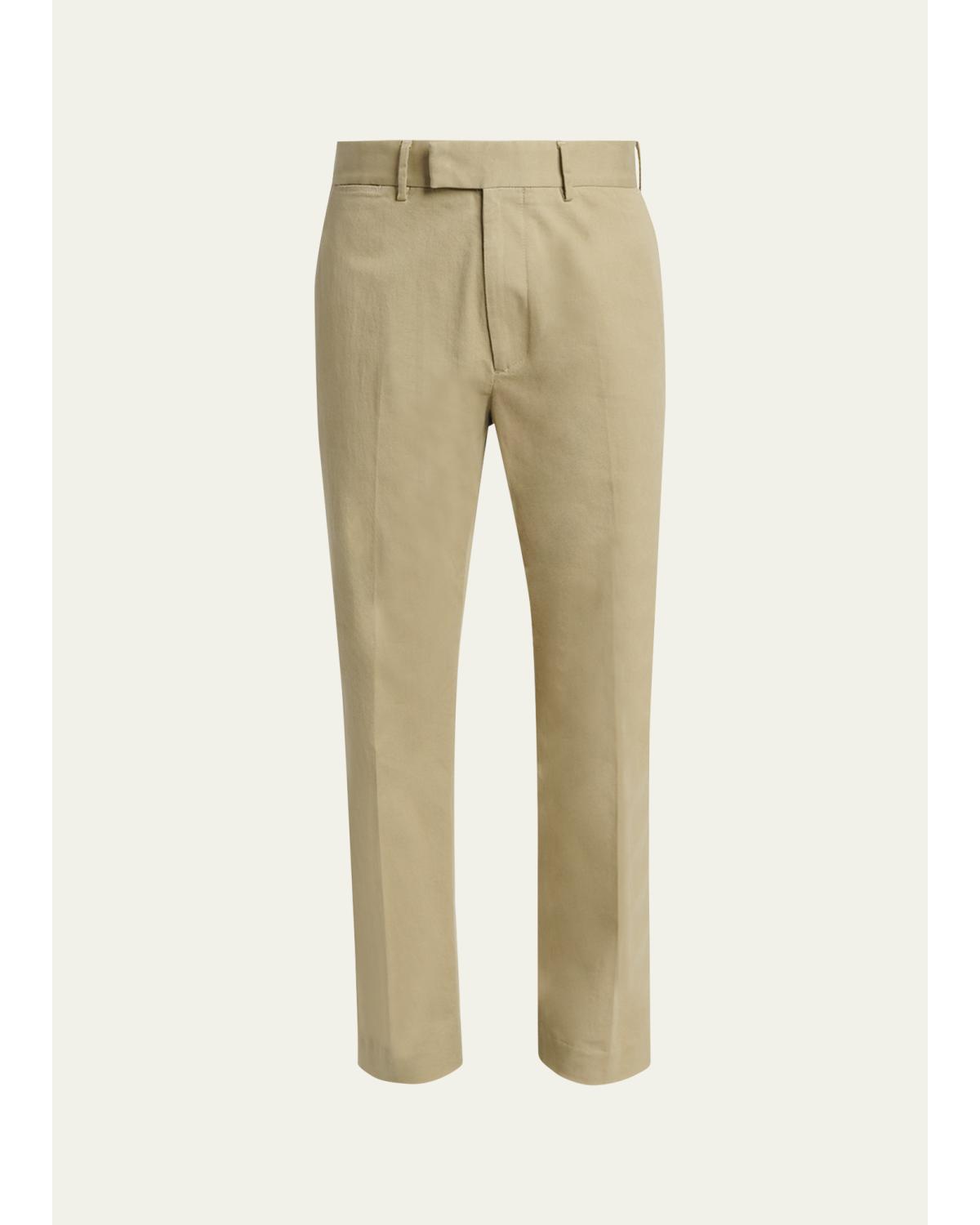 Men'S Comfort Stretch Flat-Front Trousers