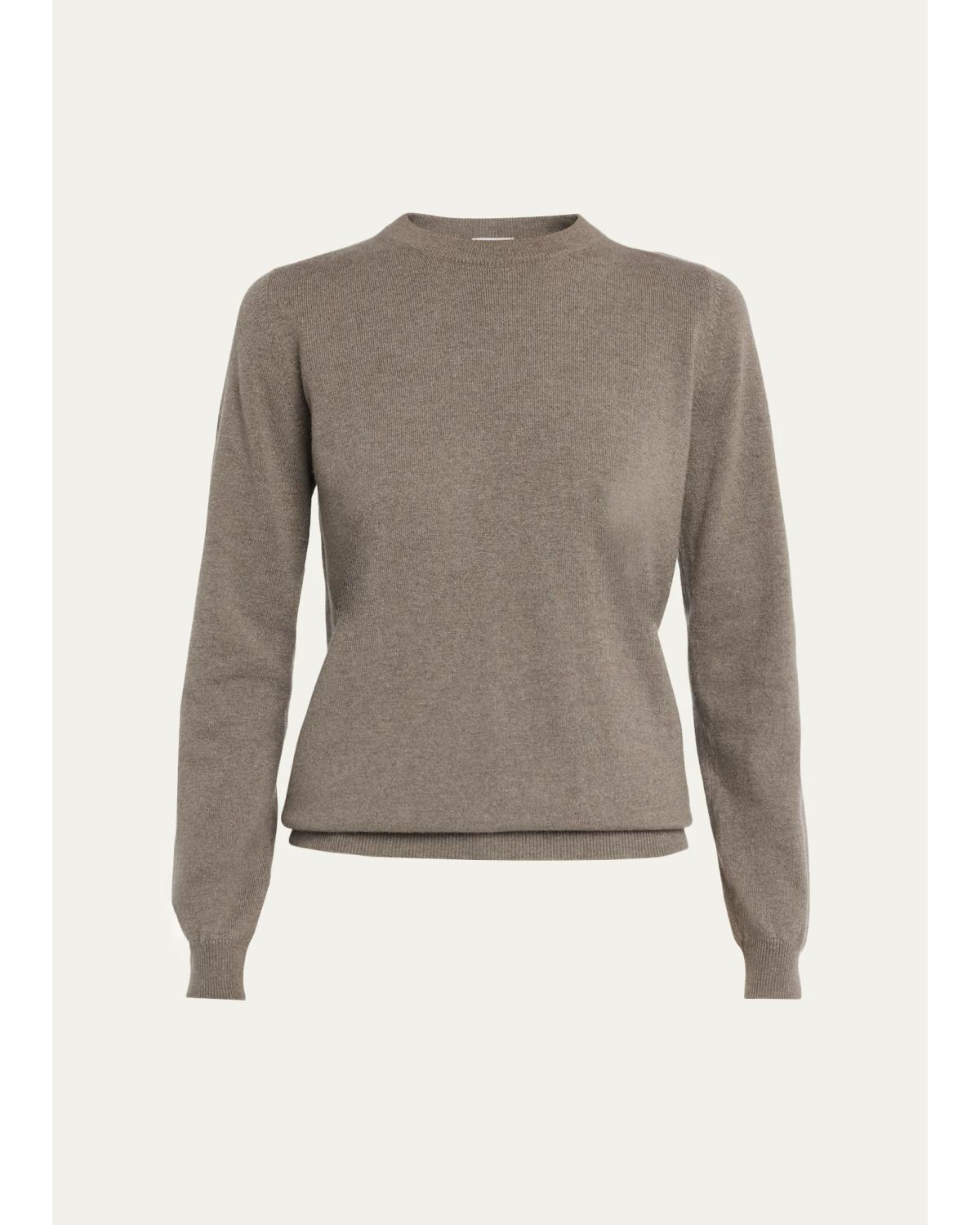 Cashmere Fitted Crewneck Sweater