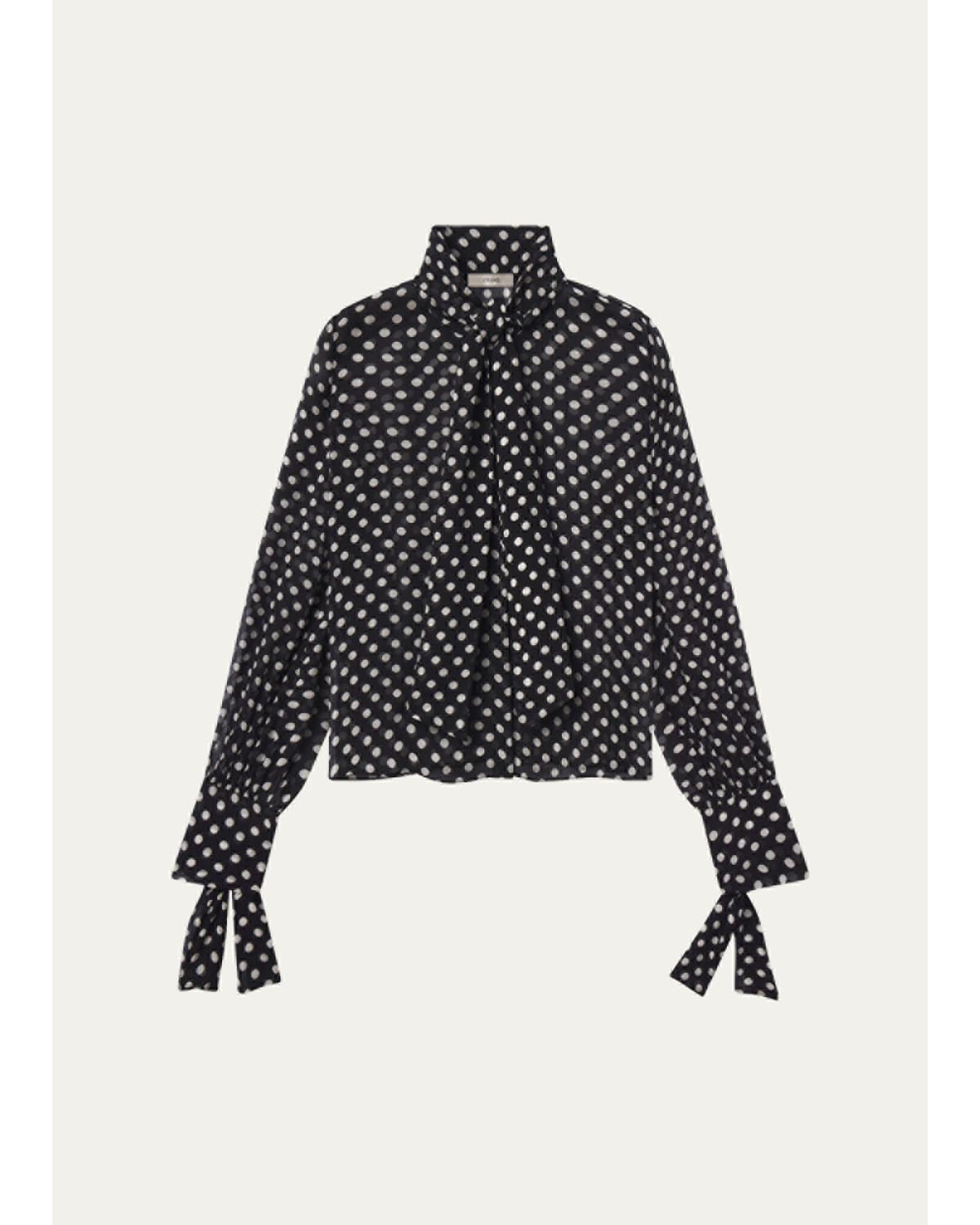 The Nouvelle Polka Dot Blouse