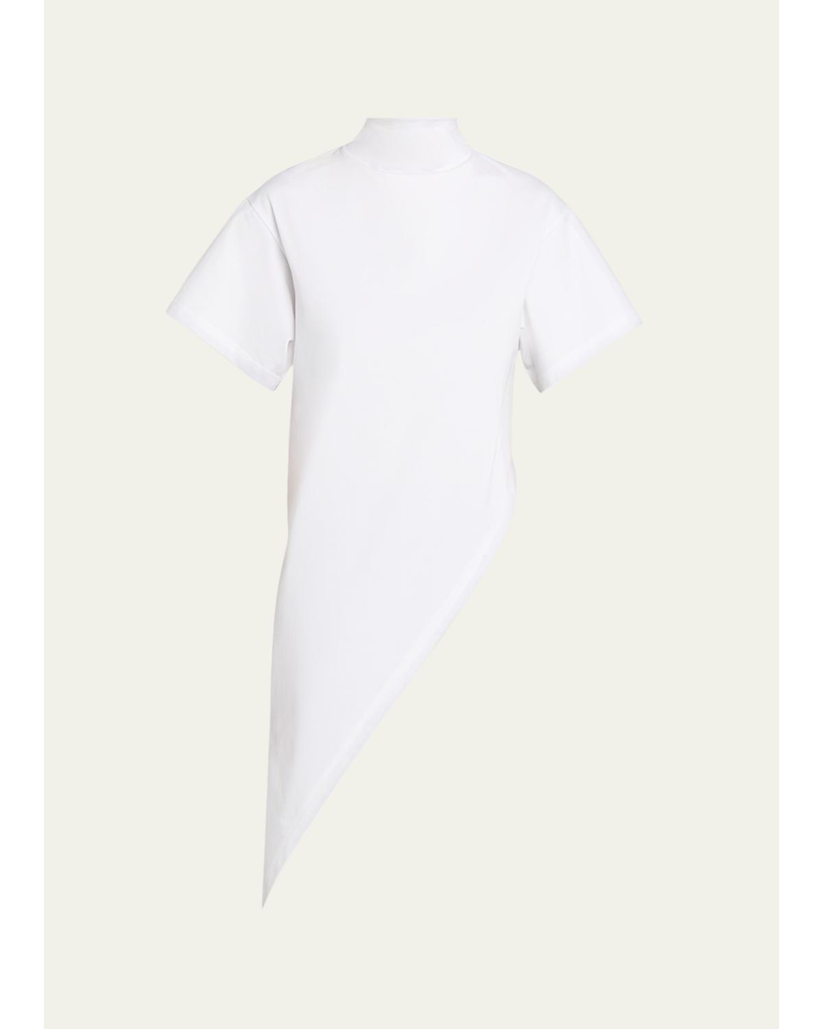 Short-Sleeve Asymmetric Triangle T-Shirt