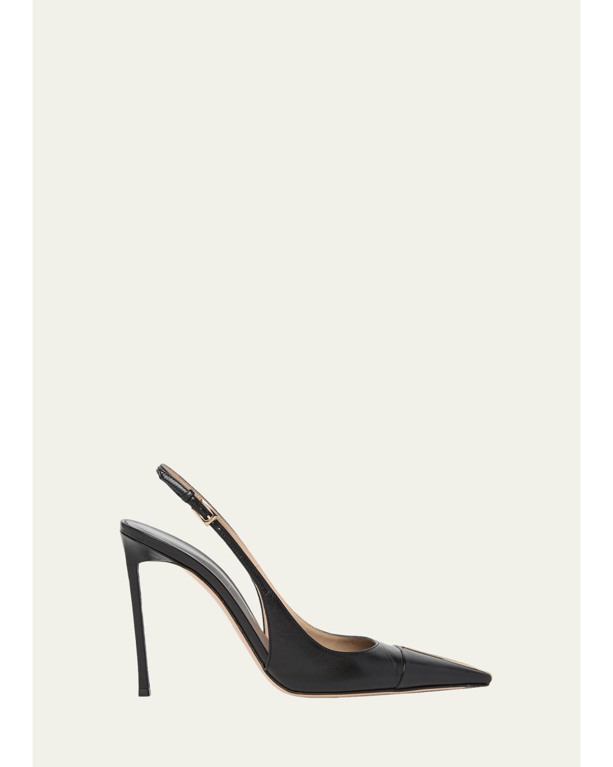 85Mm Shiny Kid Slingback