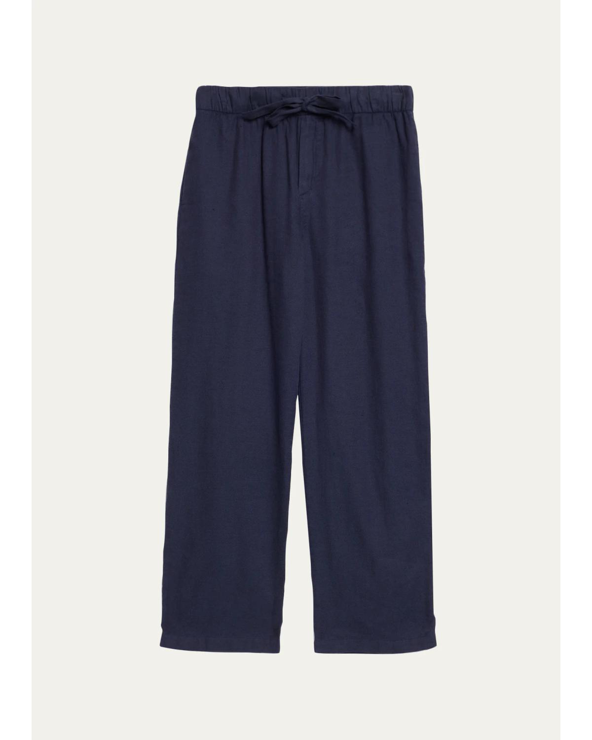 Men'S Midnight Linen-Blend Trousers