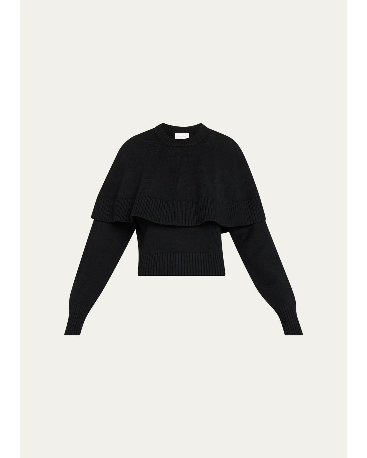 Evian Layered Cape Sweater