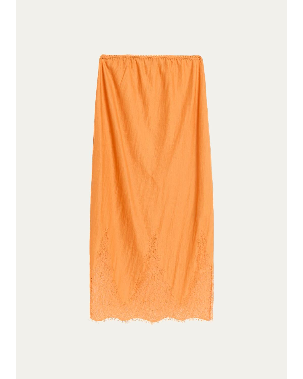 Lace-Trim Skirt
