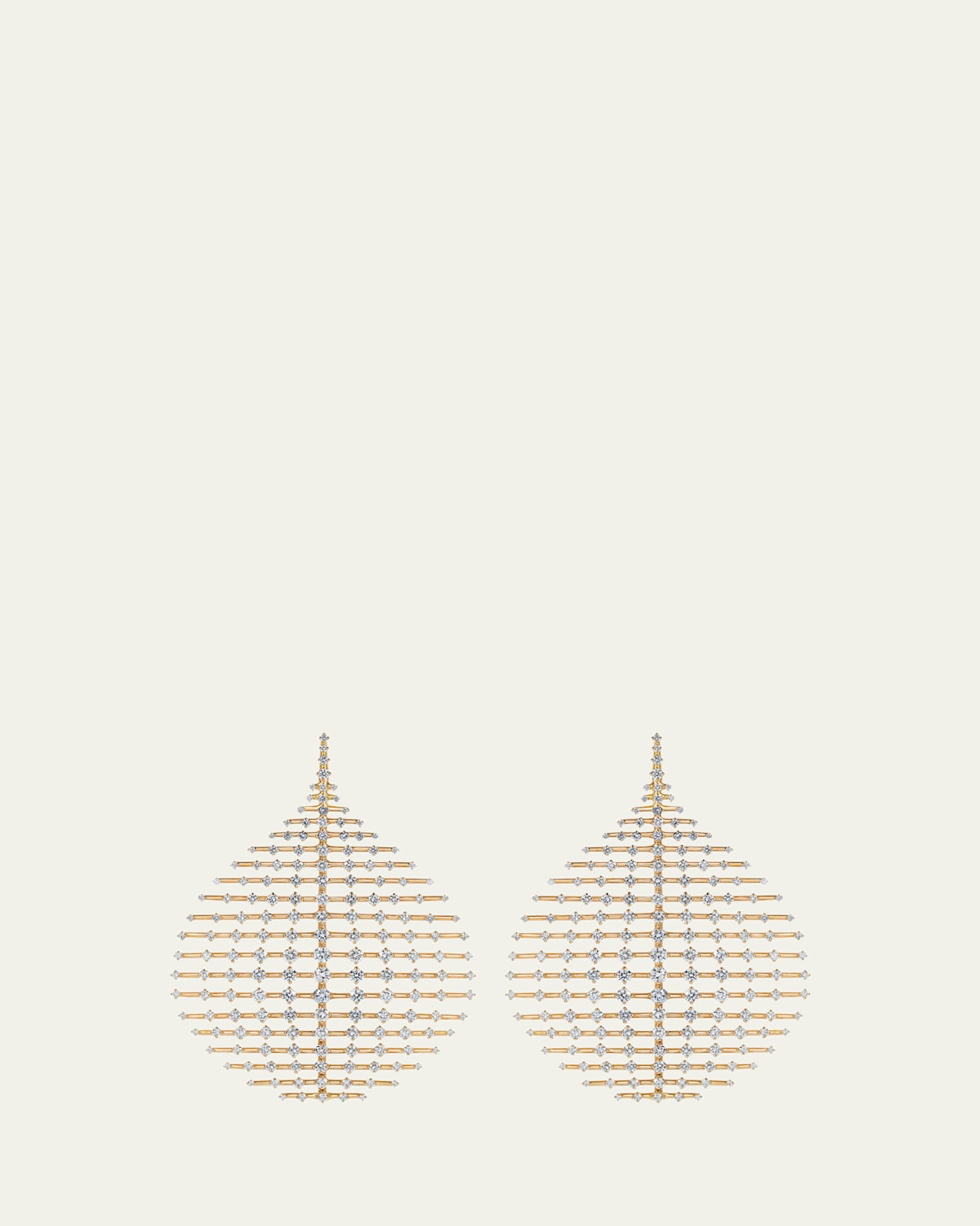 Fernando Jorge 18K Yellow Gold Disco Earrings with Diamonds