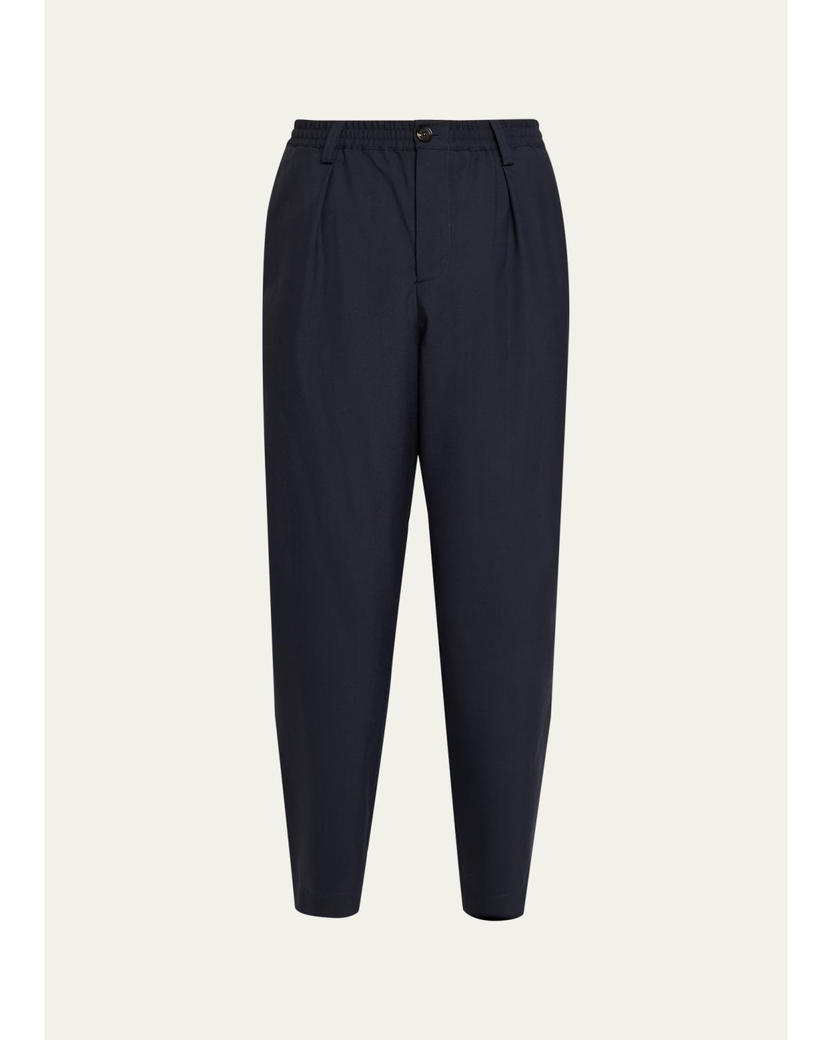 Men'S Loose-Fit Stretch Pleated Pants