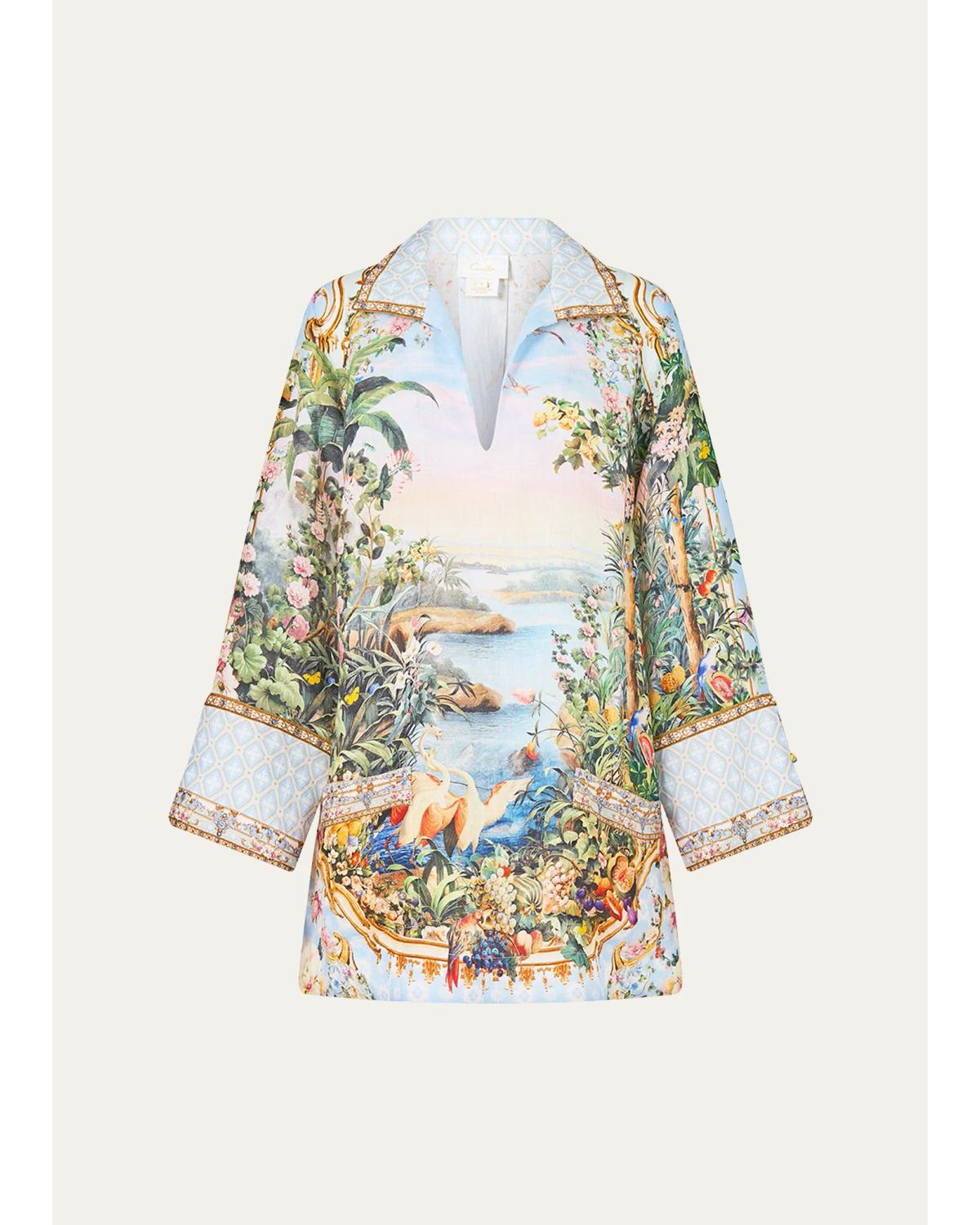 Camilla Sisi Society Long-sleeve Tunic Dress