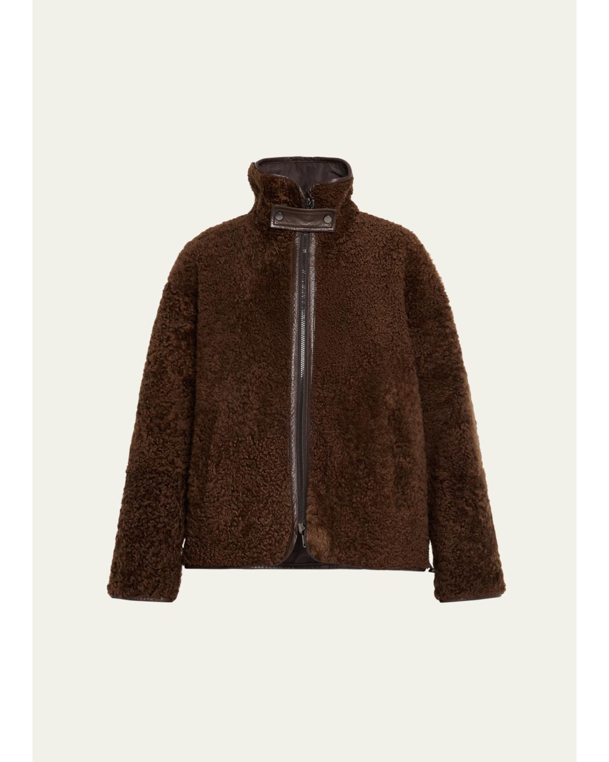 Curly Shearling Reversible Coat