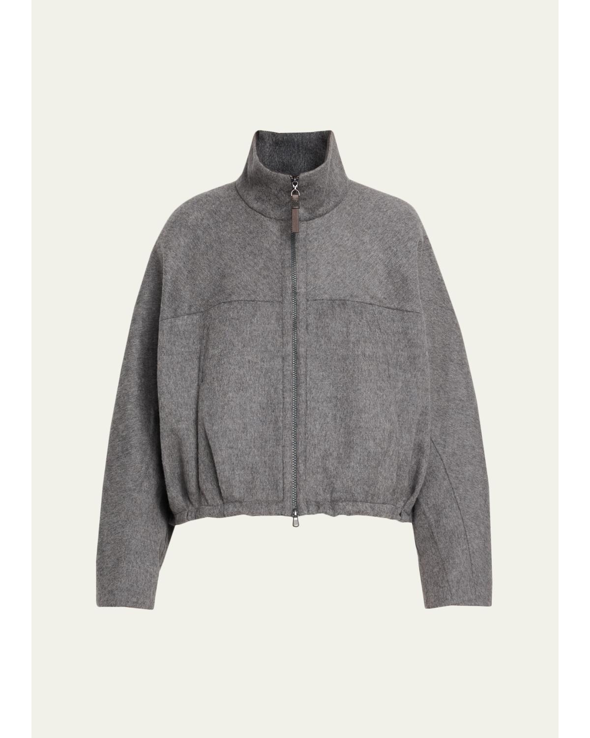 Fluid Double Wool Zipped Jacket