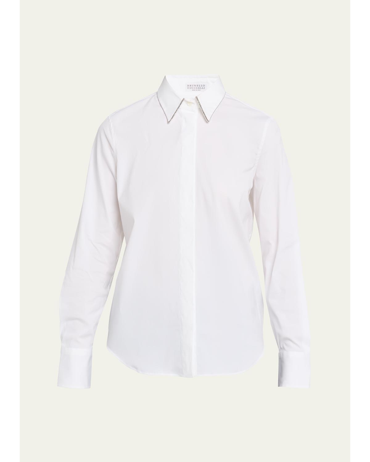 Stretch Cotton Buttoned Shirt