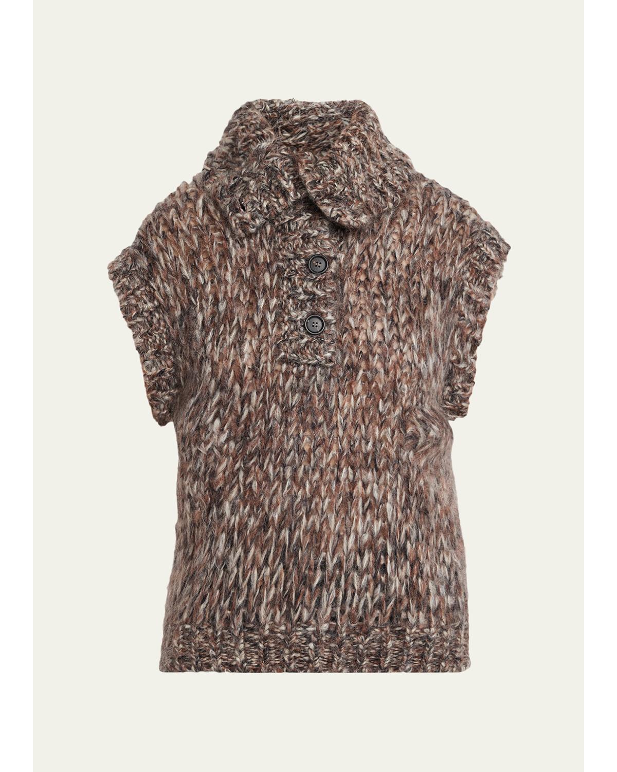 Winter Crochet Mohair Sweater