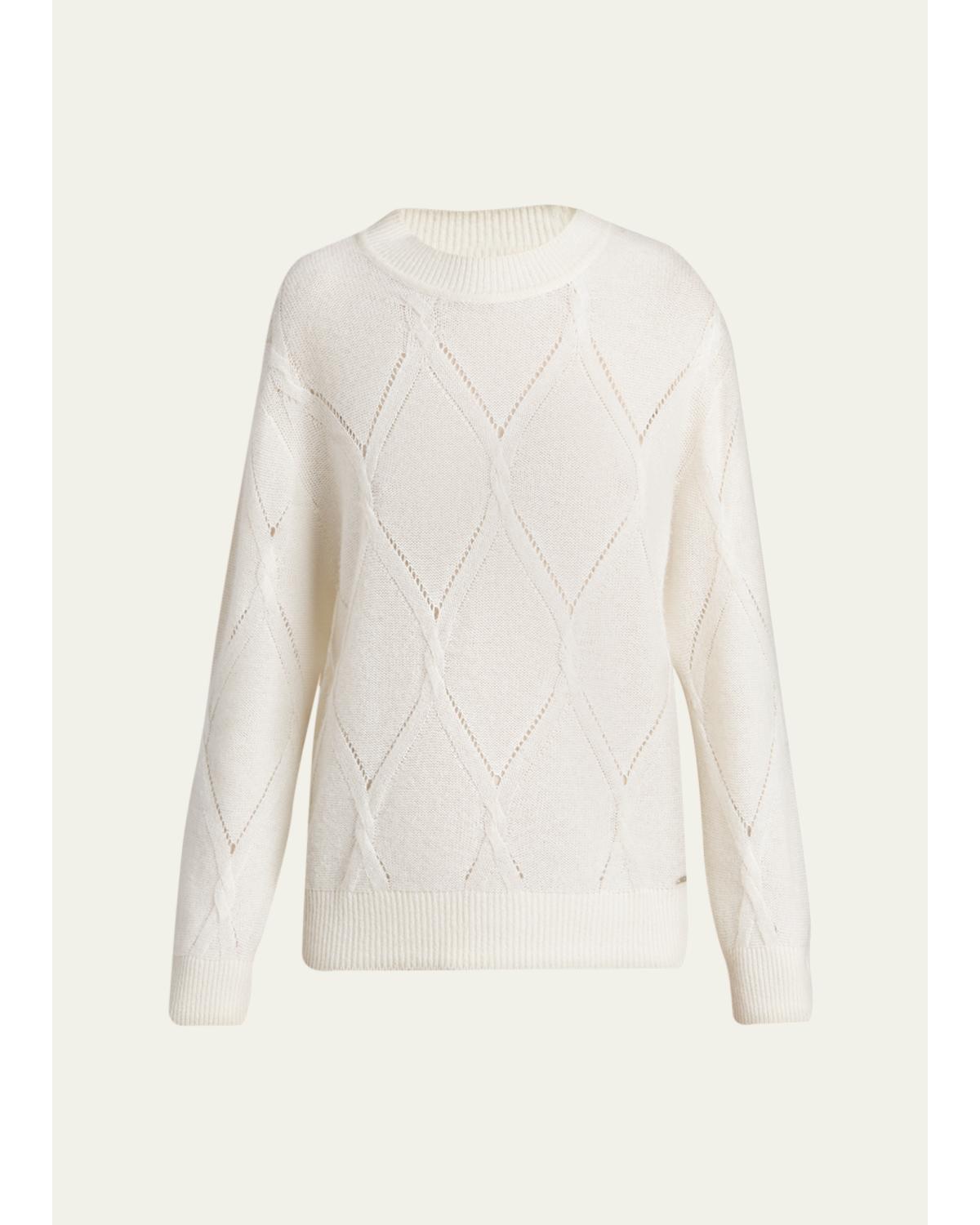 Diamond Cashmere-Silk Sweater