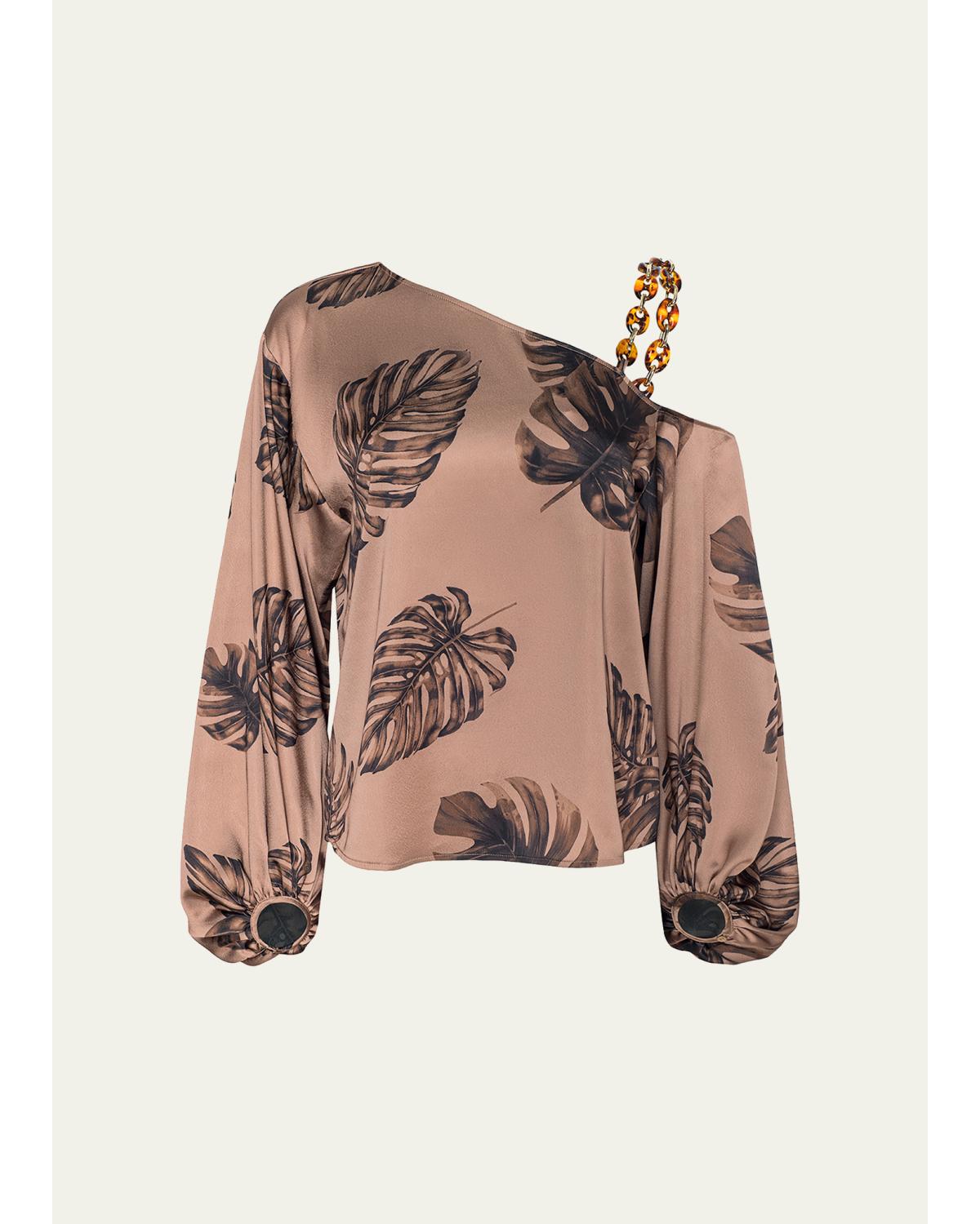 Asami Botanical-Print Blouse