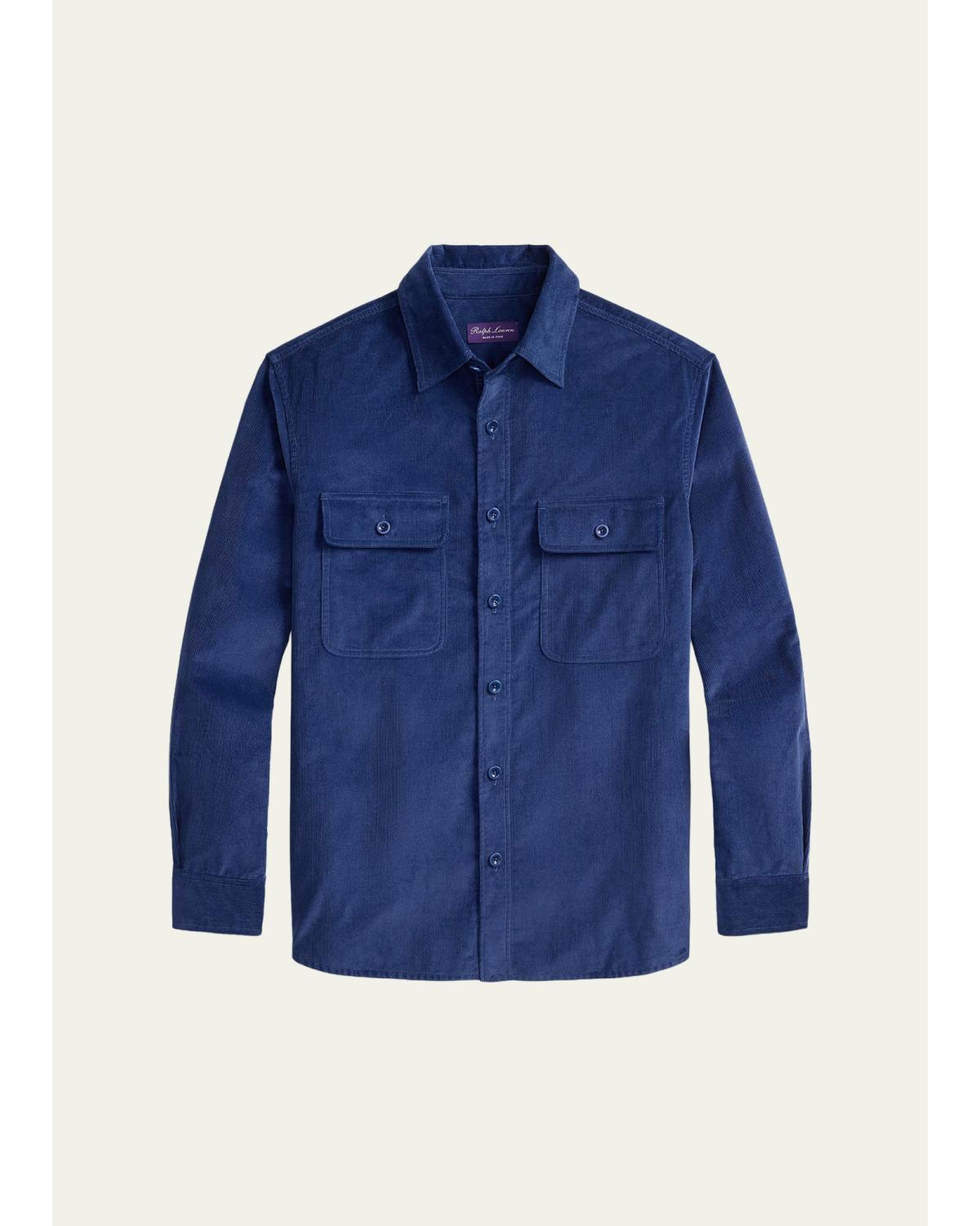 Men'S Fine-Wale Corduroy Shirt