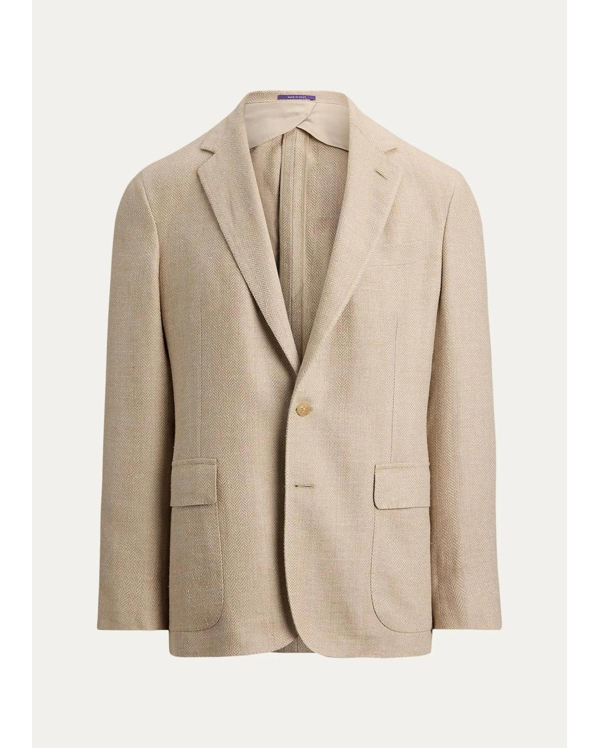 Men'S Hadley Hand-Tailored Herringbone Jacket