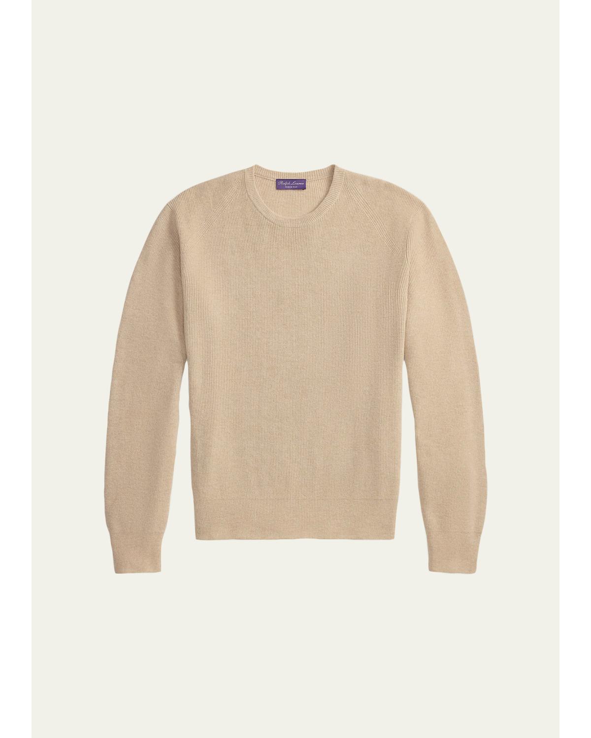 Men'S Textured Cashmere Sweater