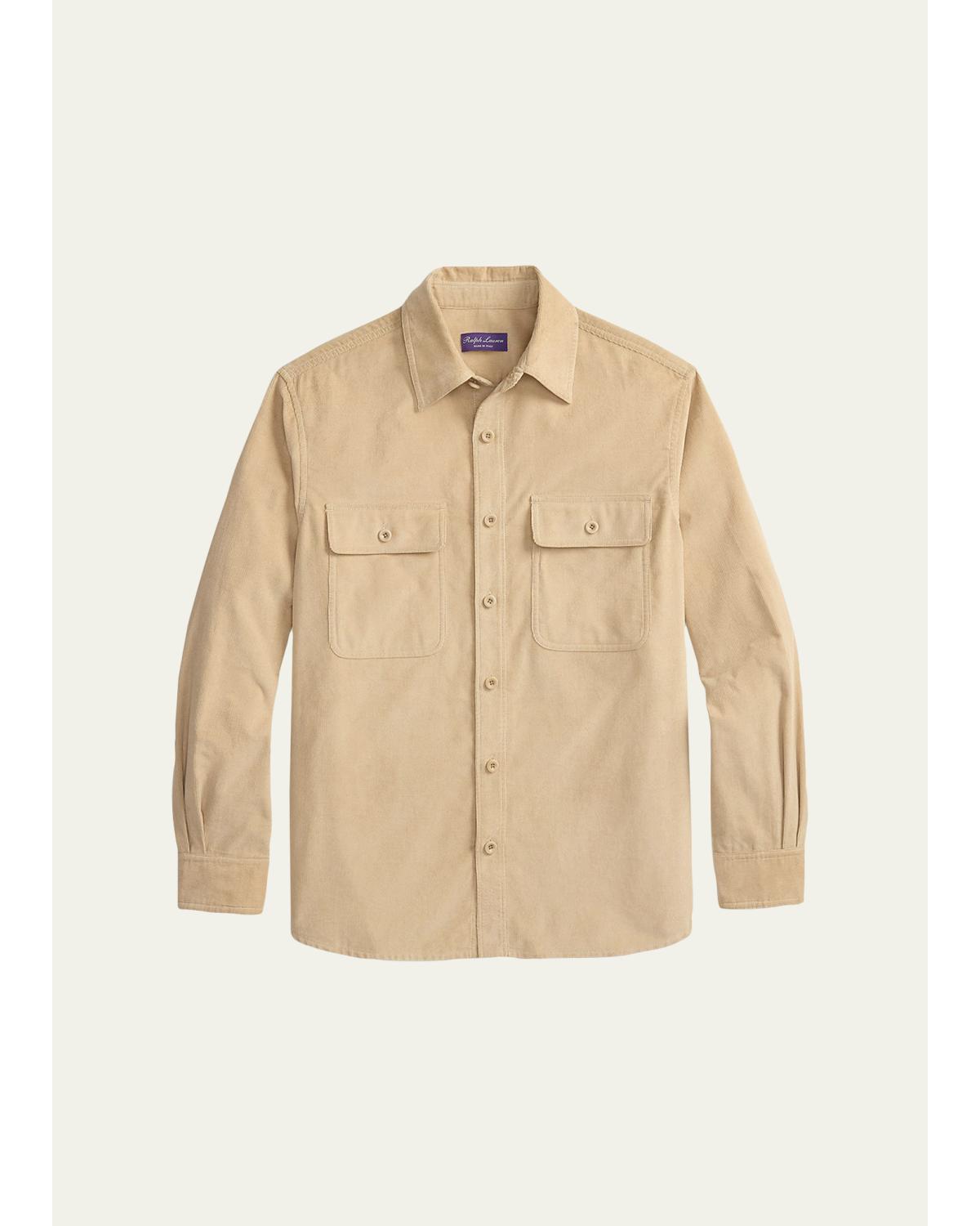 Men'S Fine-Wale Corduroy Shirt