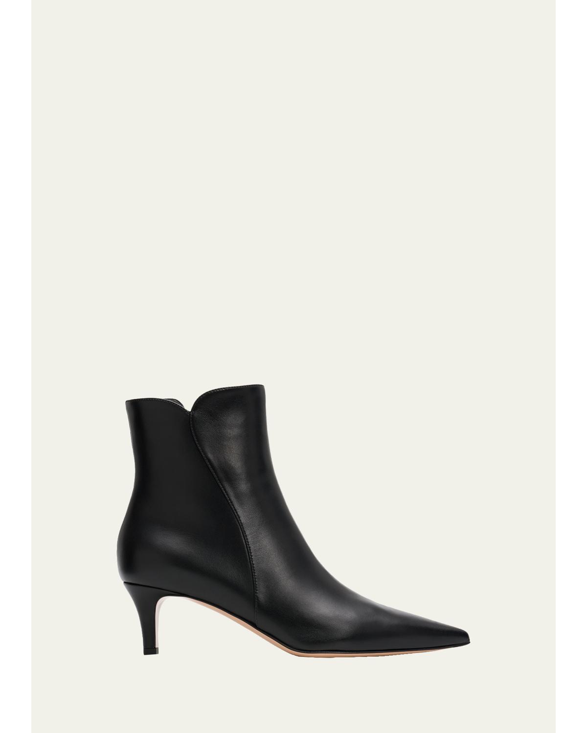 55Mm Vitello Ankle Boots