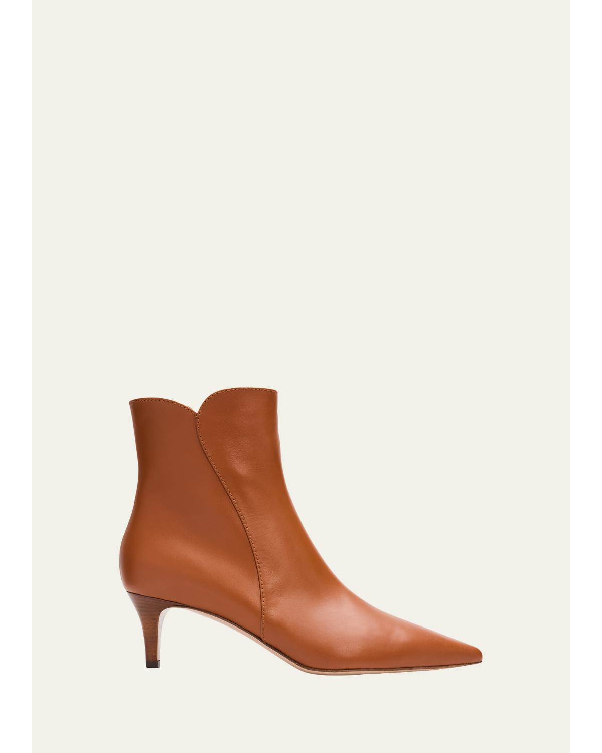 55Mm Nappa Ankle Boots