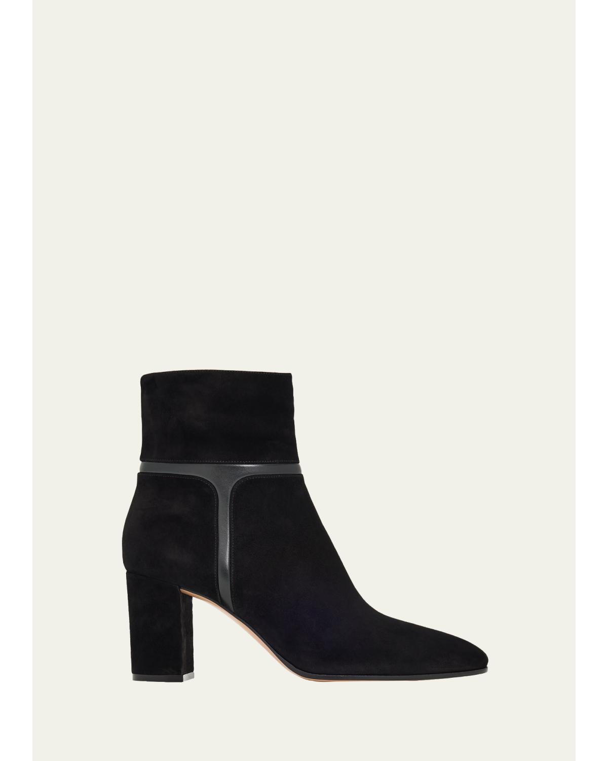 70Mm Suede And Ankle Boots
