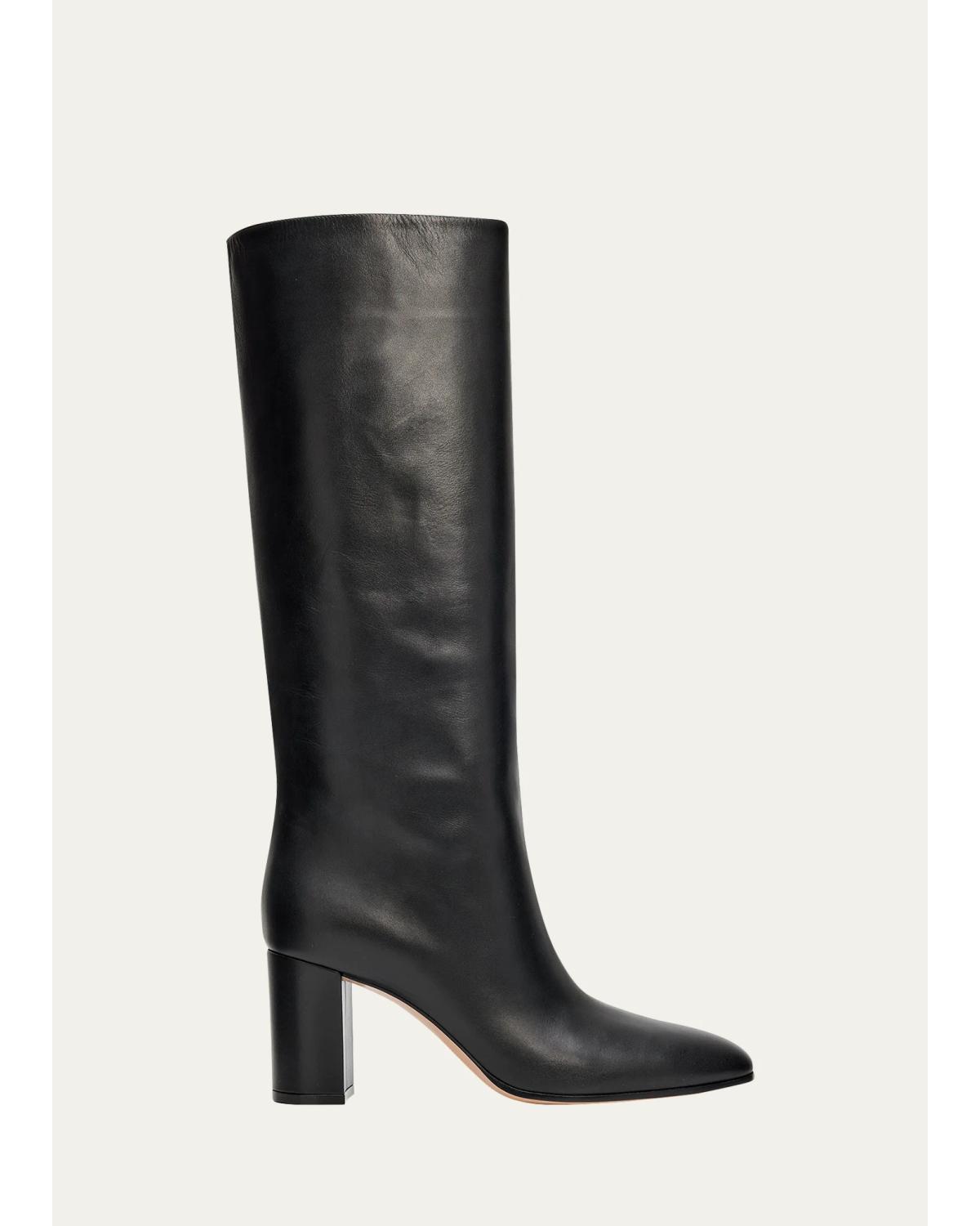 70mm Nappa Leather Knee-High Boots
