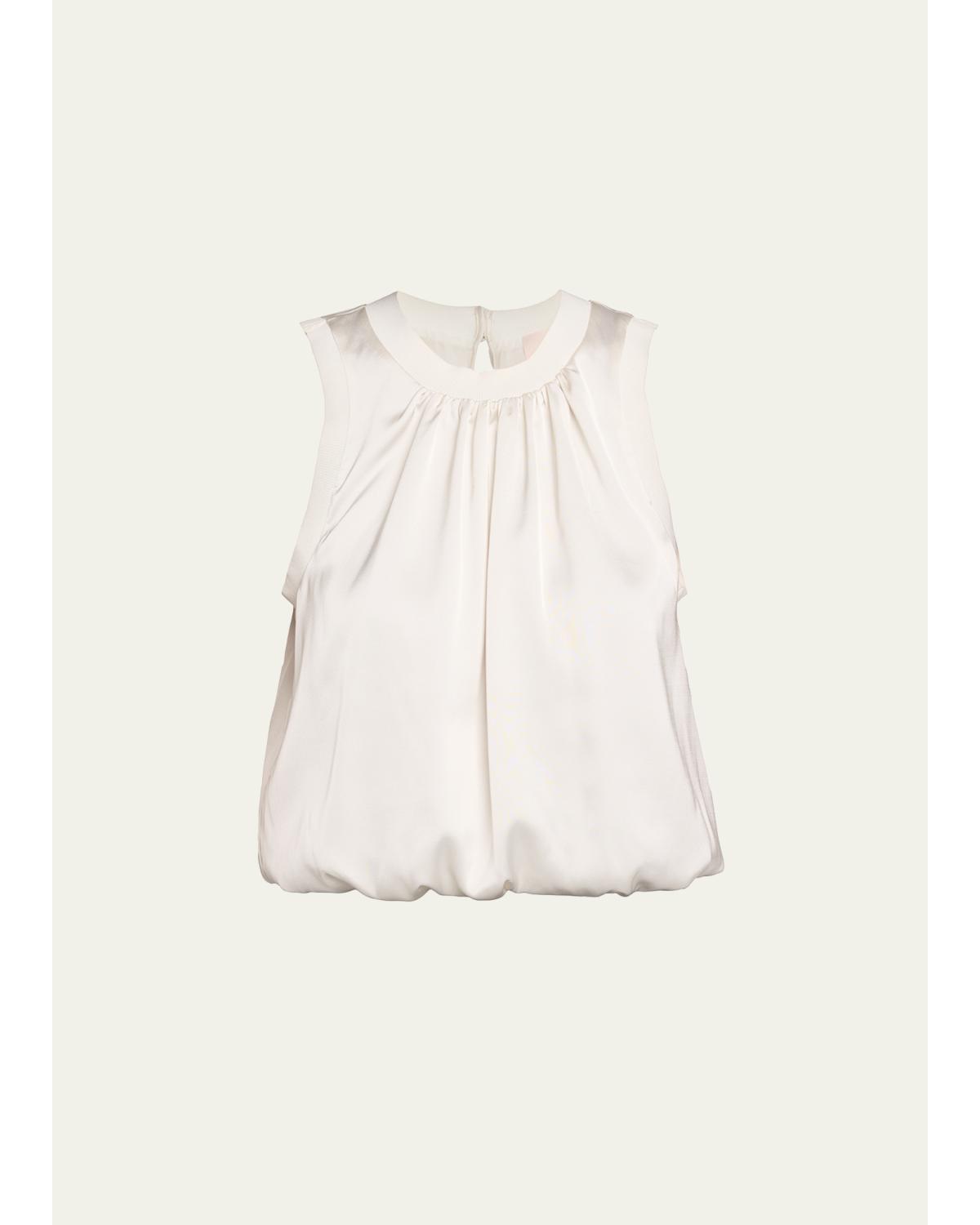 Peia Satin Bubble Top