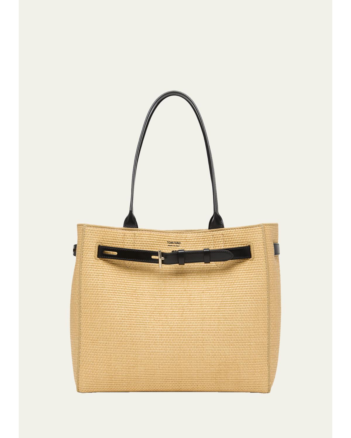 Audrey Large Raffia Tote Bag