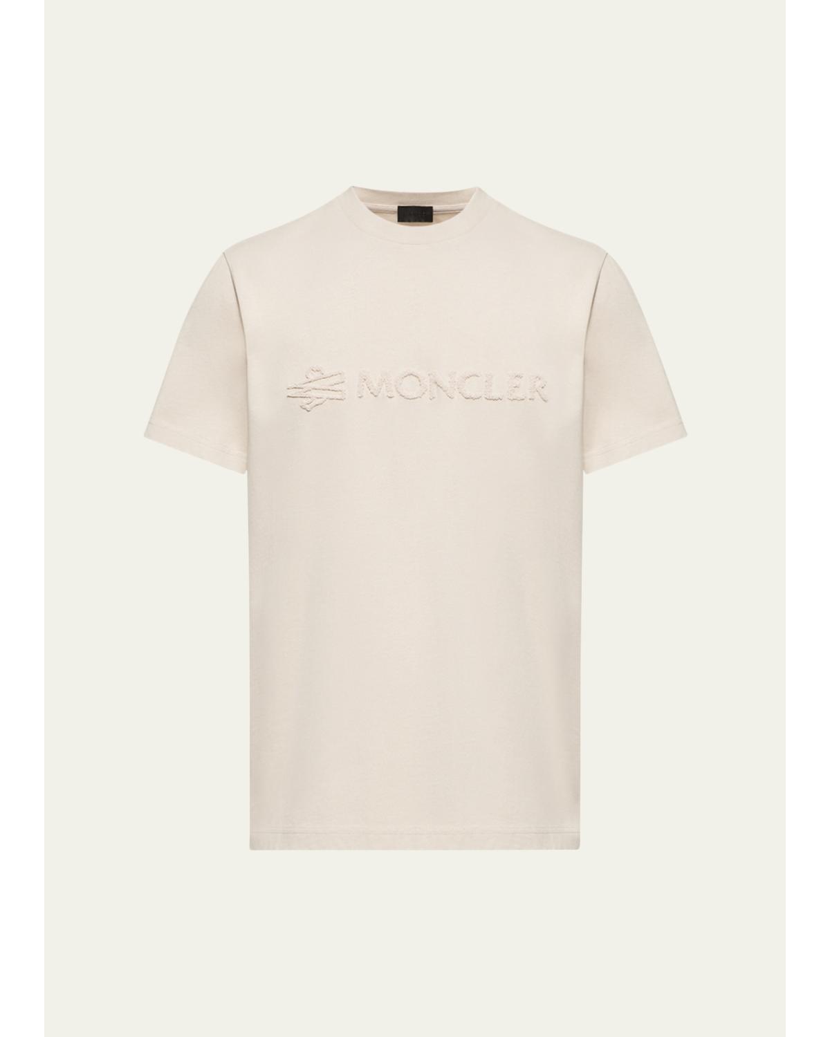 Men'S Terry-Effect Logo Cotton Jersey Crewneck T-Shirt