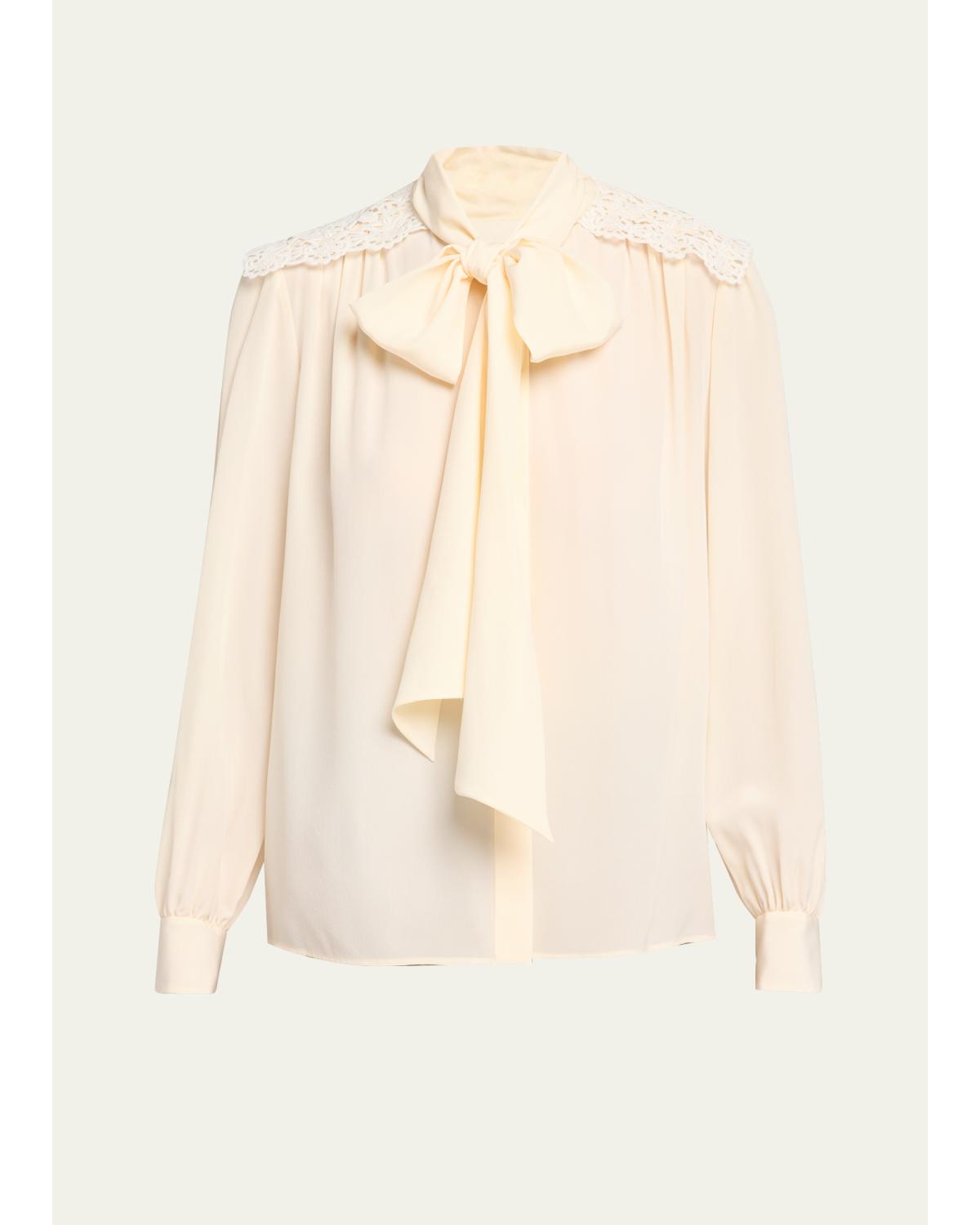 Organic Silk Crepe De Chine Blouse