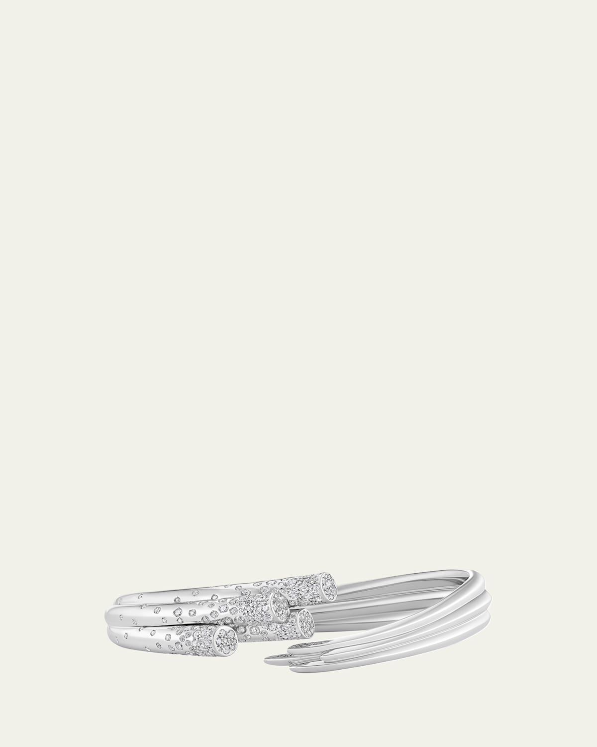 18K White Gold Diamond Sheaf Bracelet
