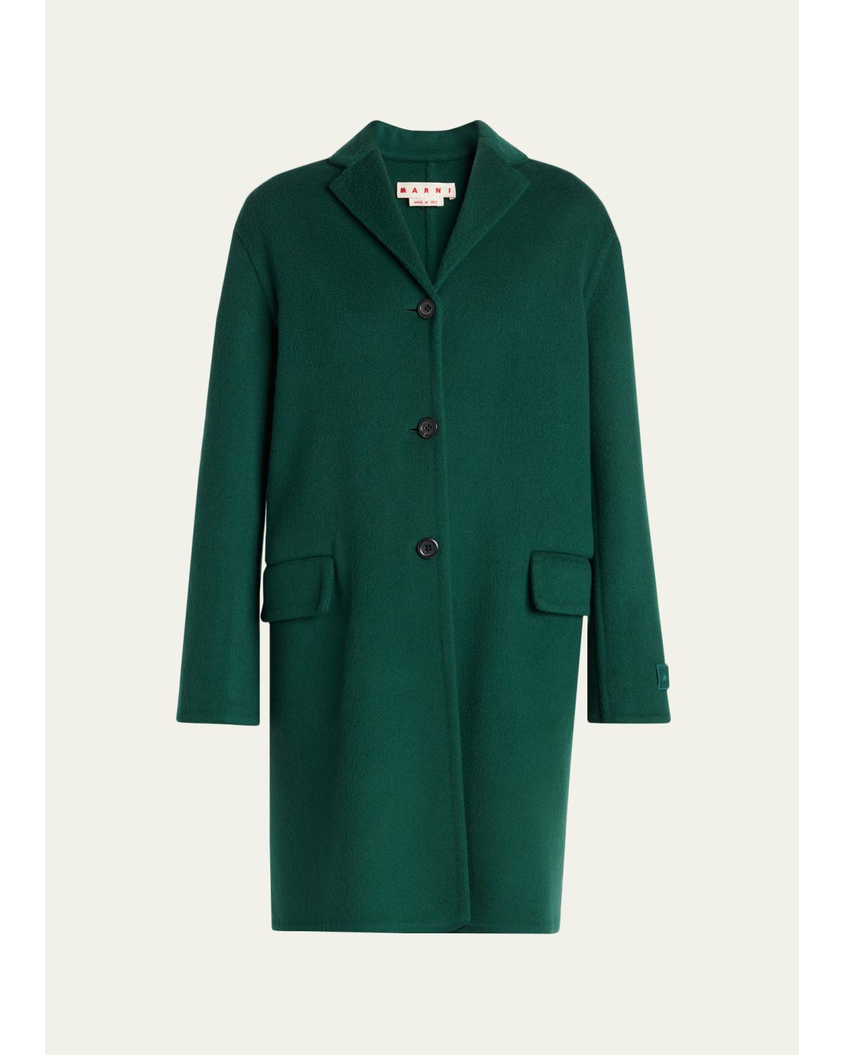 Wool-Cashmere Long Coat