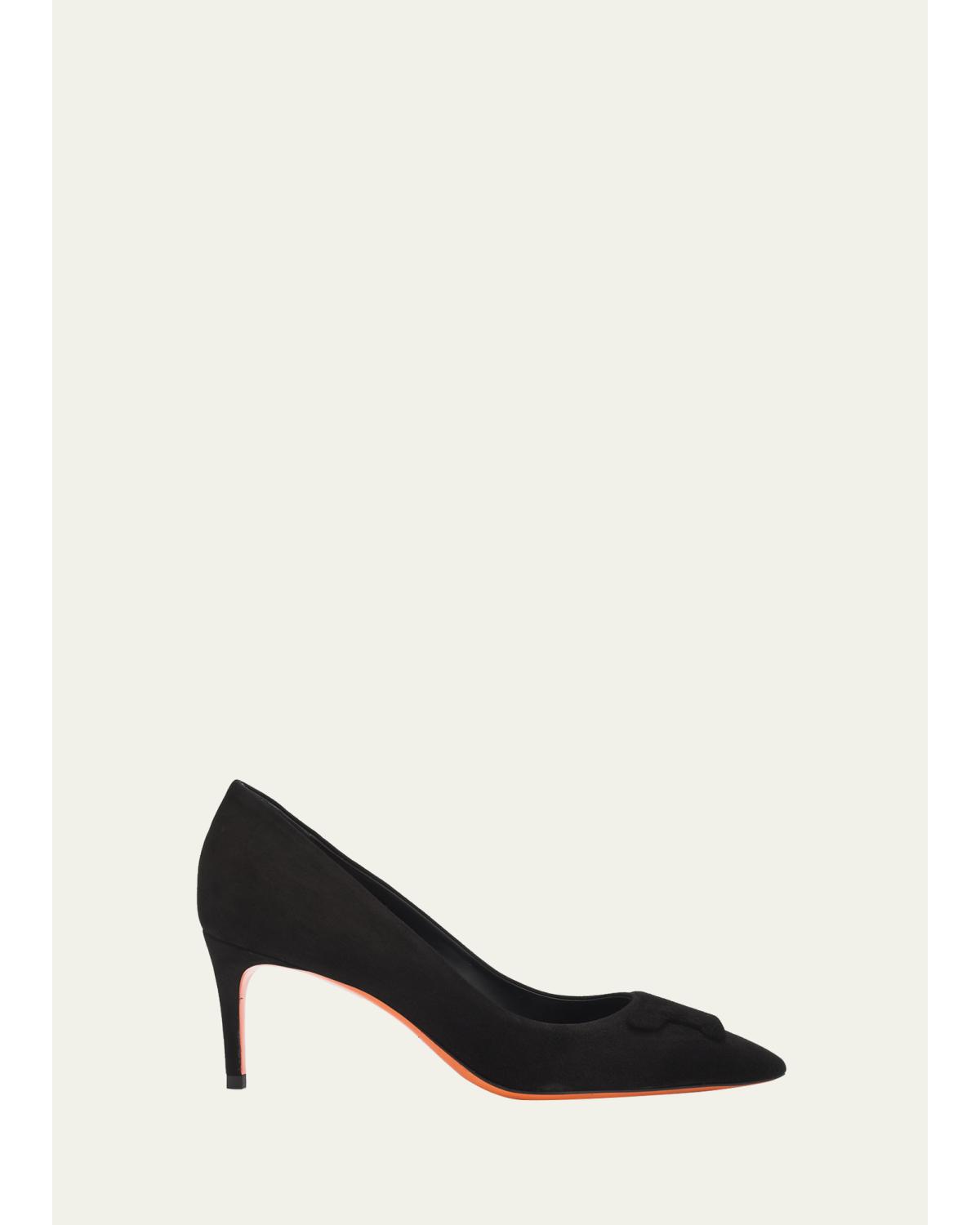 65mm Suede Pointed-Toe Pumps