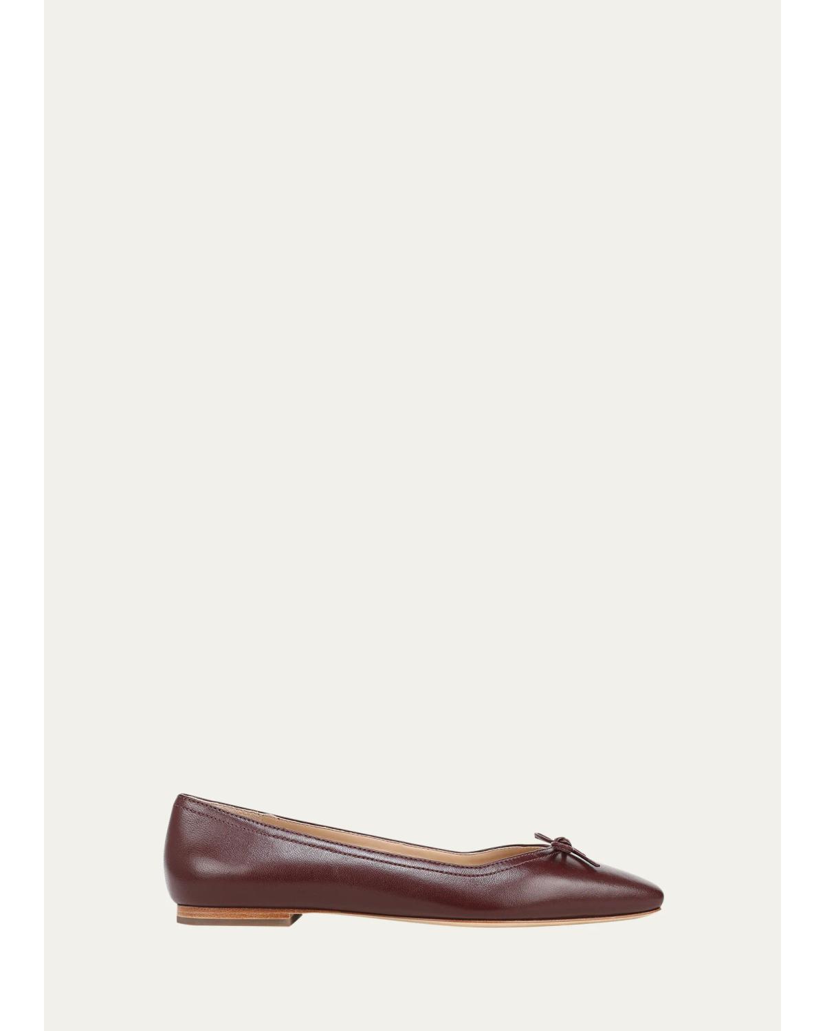 Cailey Leather Ballerina Flats