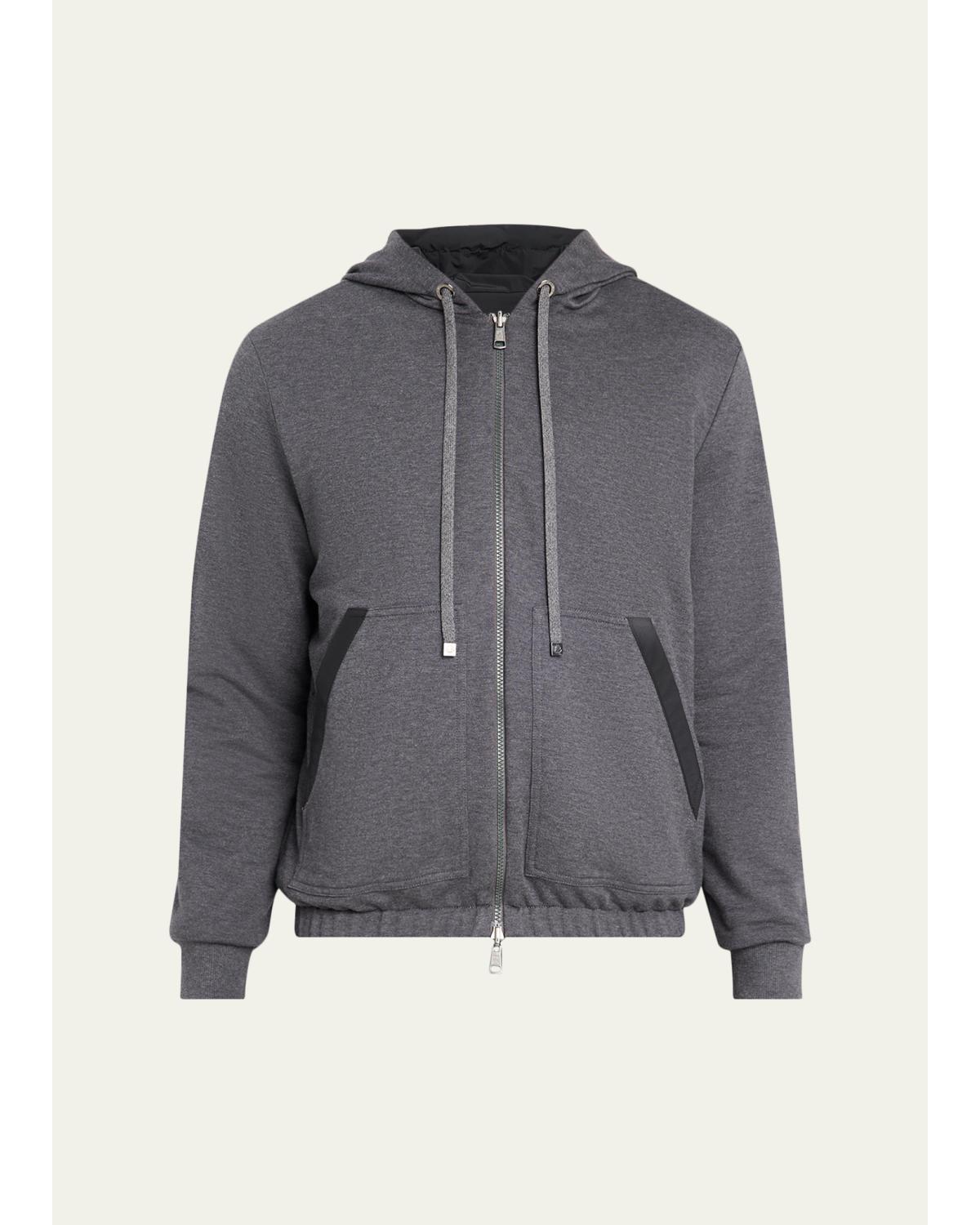 Men'S Reversible Fleece Zip Hoodie