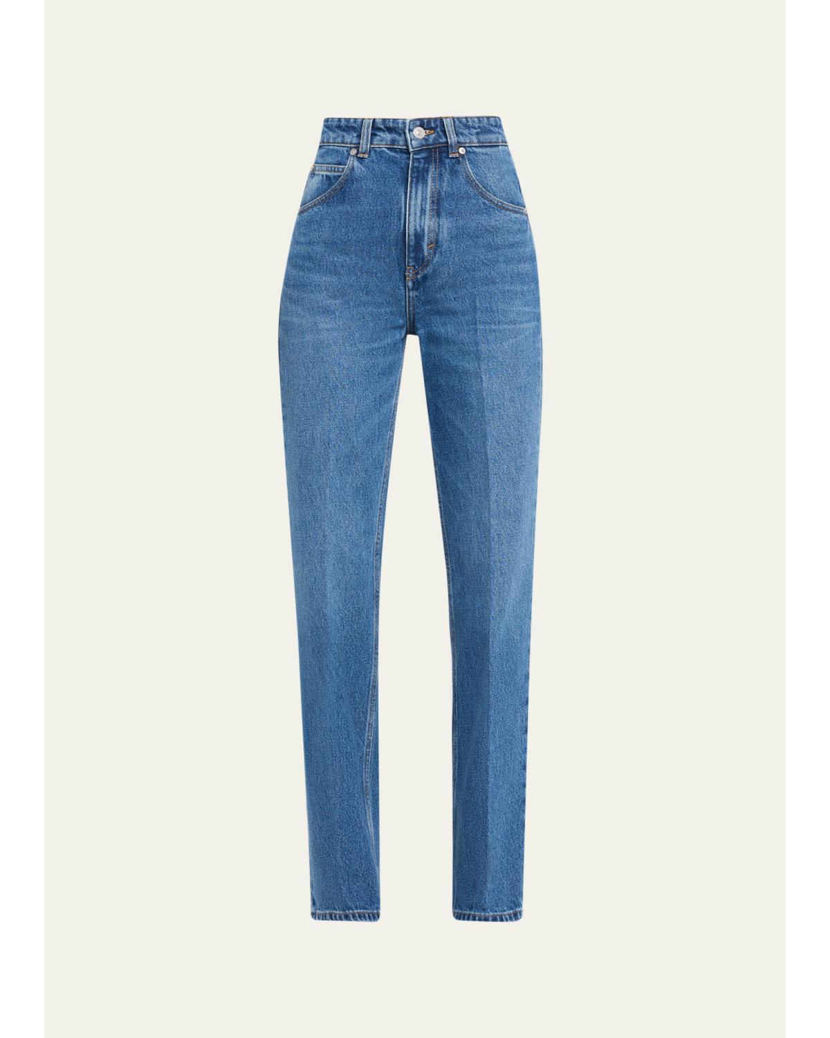 Julia High-Rise Straight-Leg Jeans