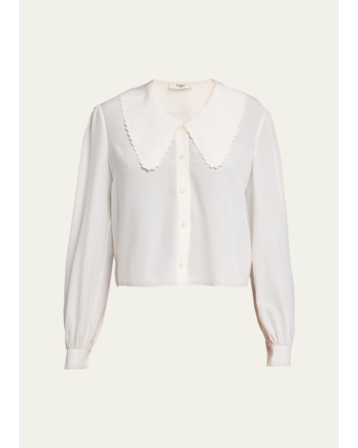 Organic Silk Crepe De Chine Top